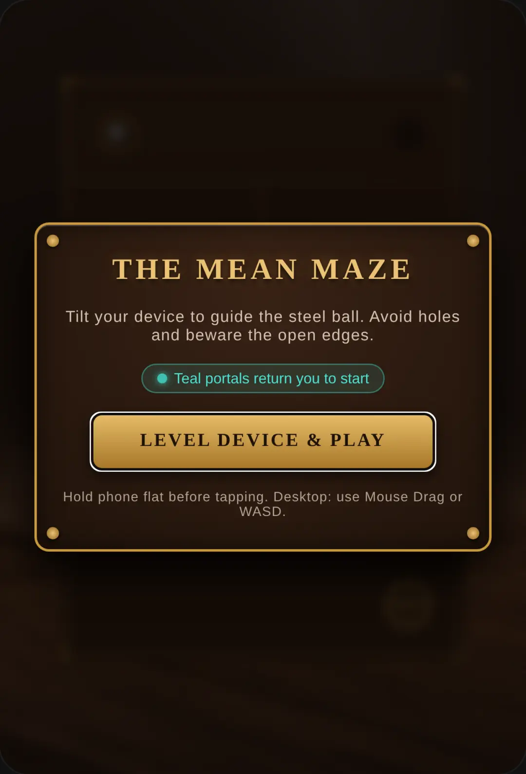 The Mean Maze cover