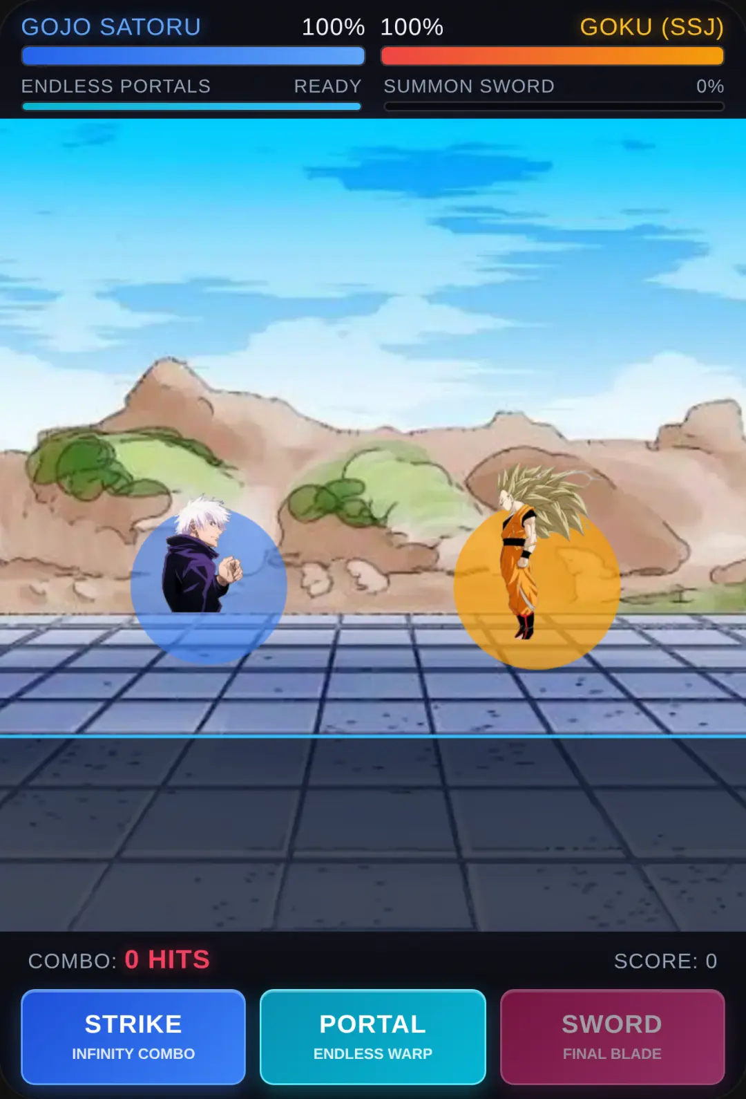 Gojo vs Goku: Endless Portal Battle cover