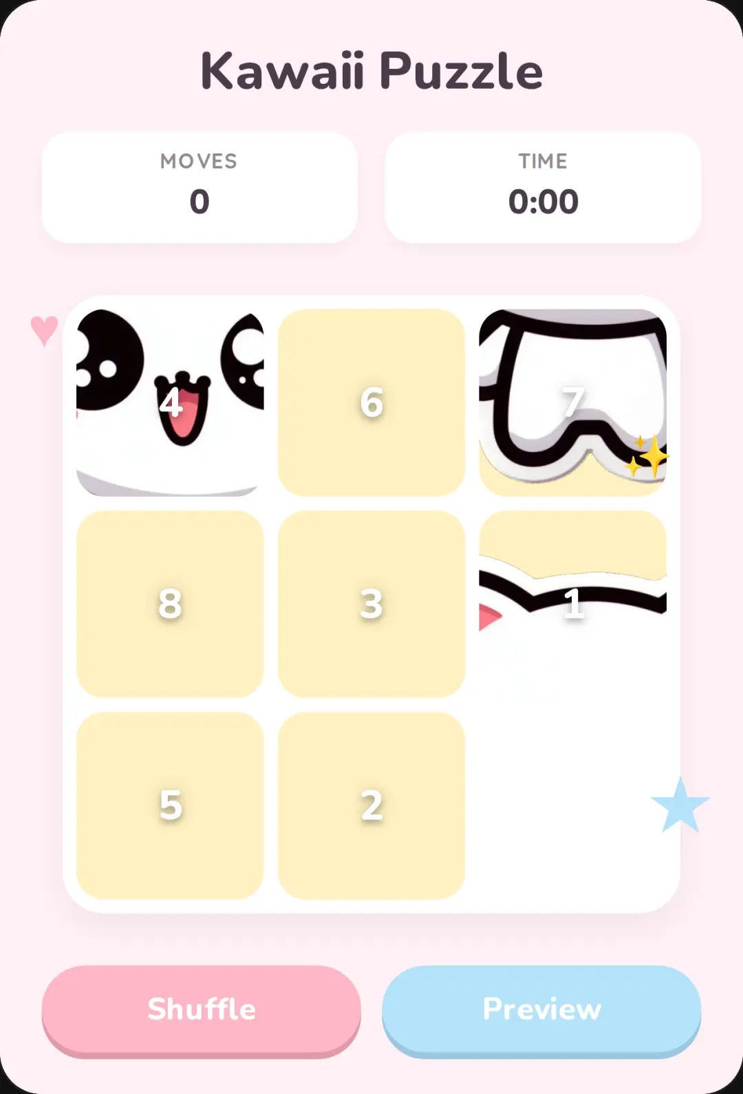 Kawaii Sliding Puzzle 2 cover