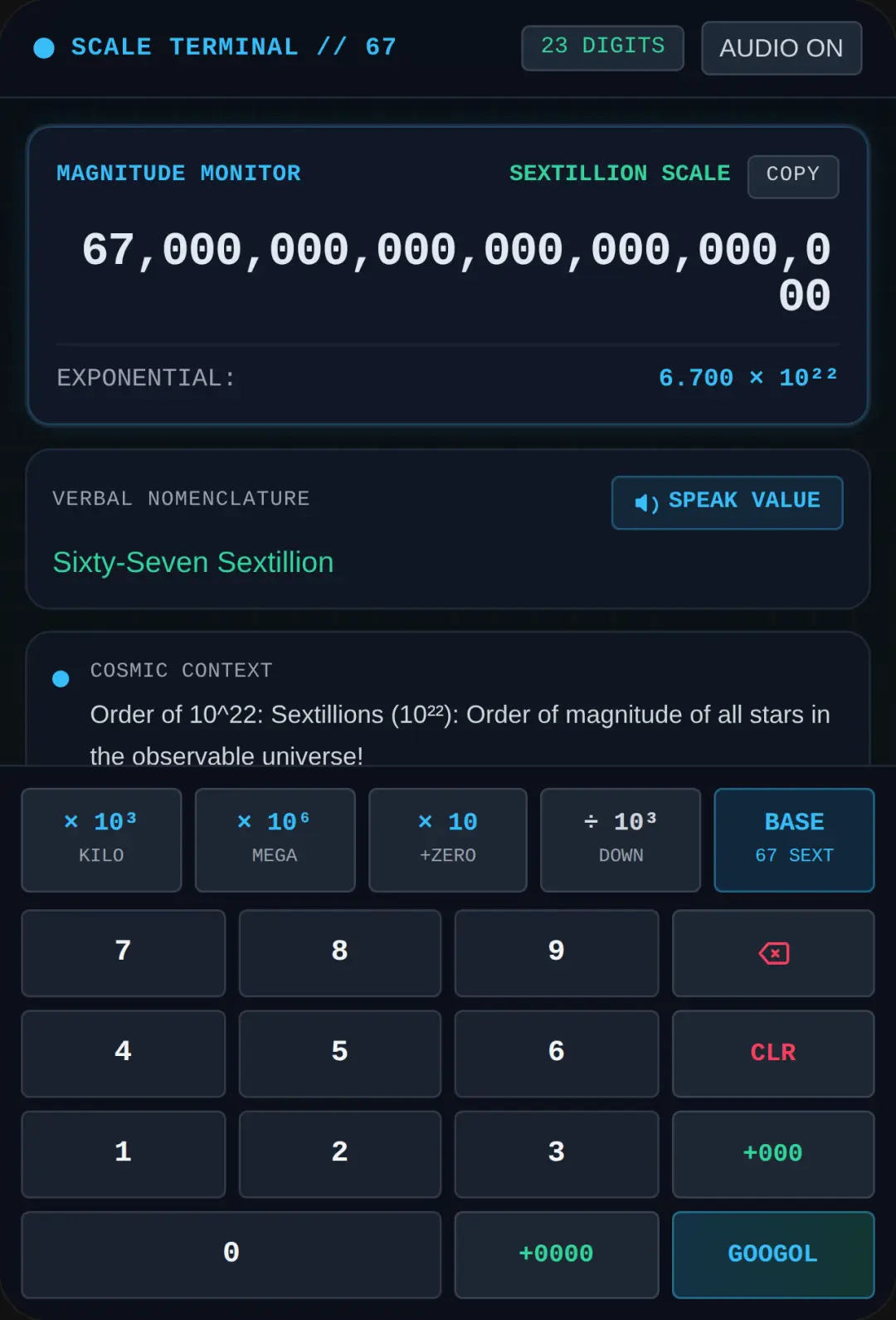 Scale Terminal 67 cover