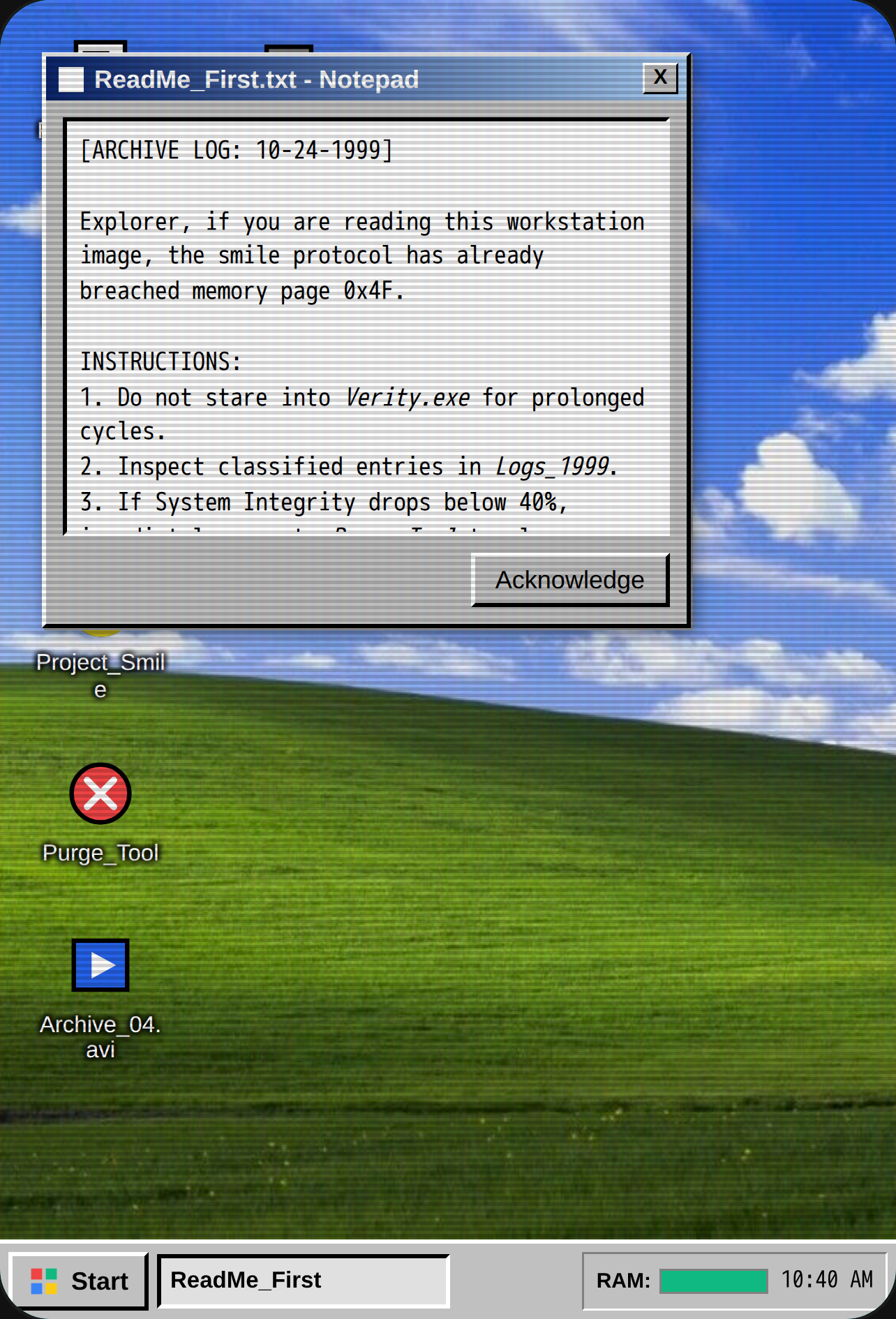 VerityOS - Digital Archive 1999 cover