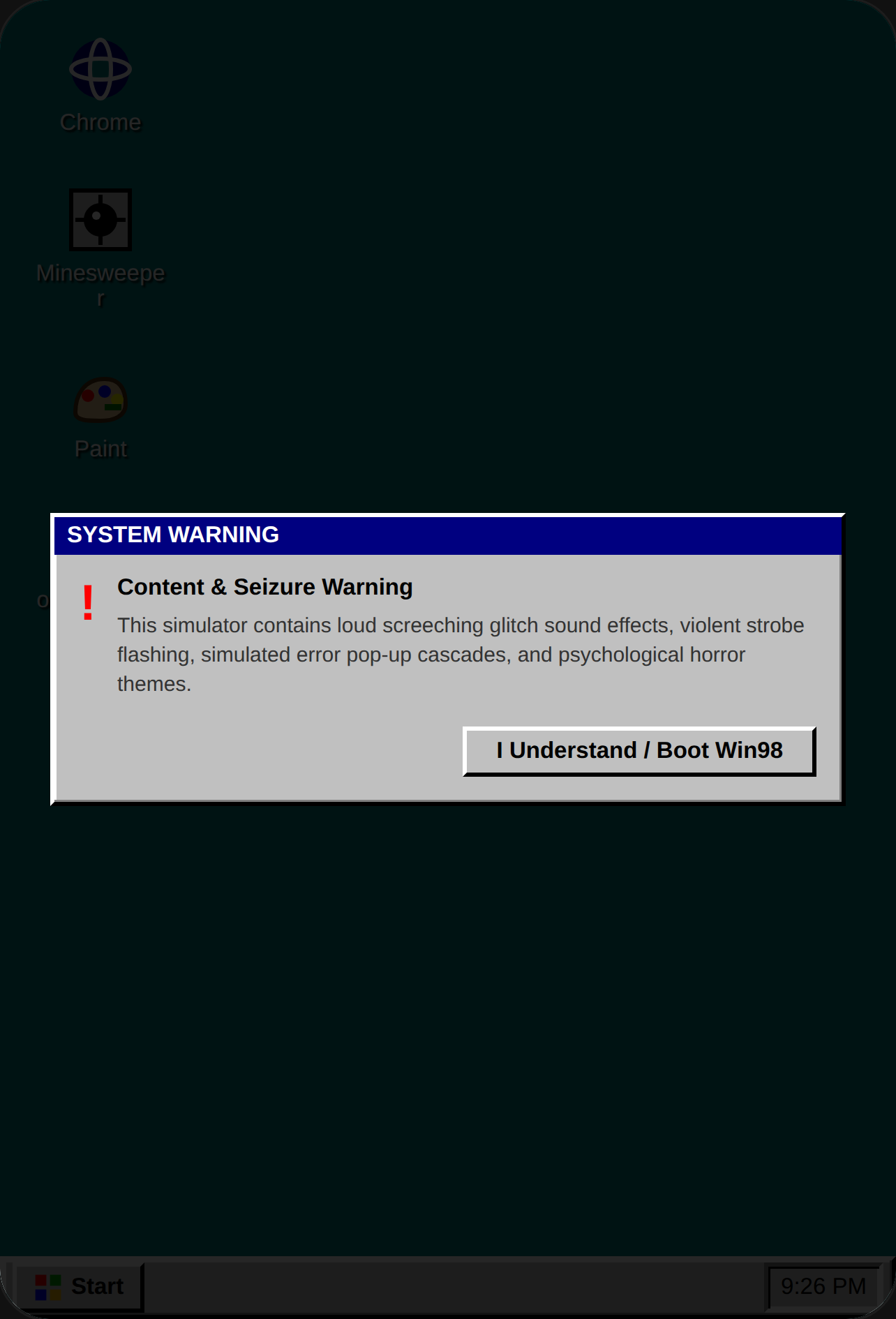 Windows 98 Simulator cover
