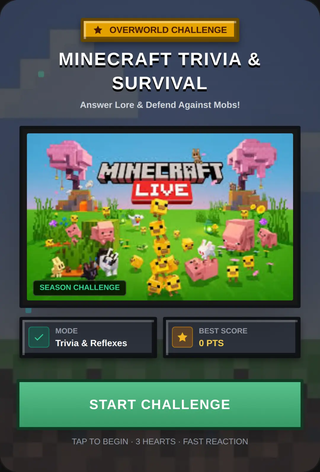 Minecraft Trivia & Survival Quest cover