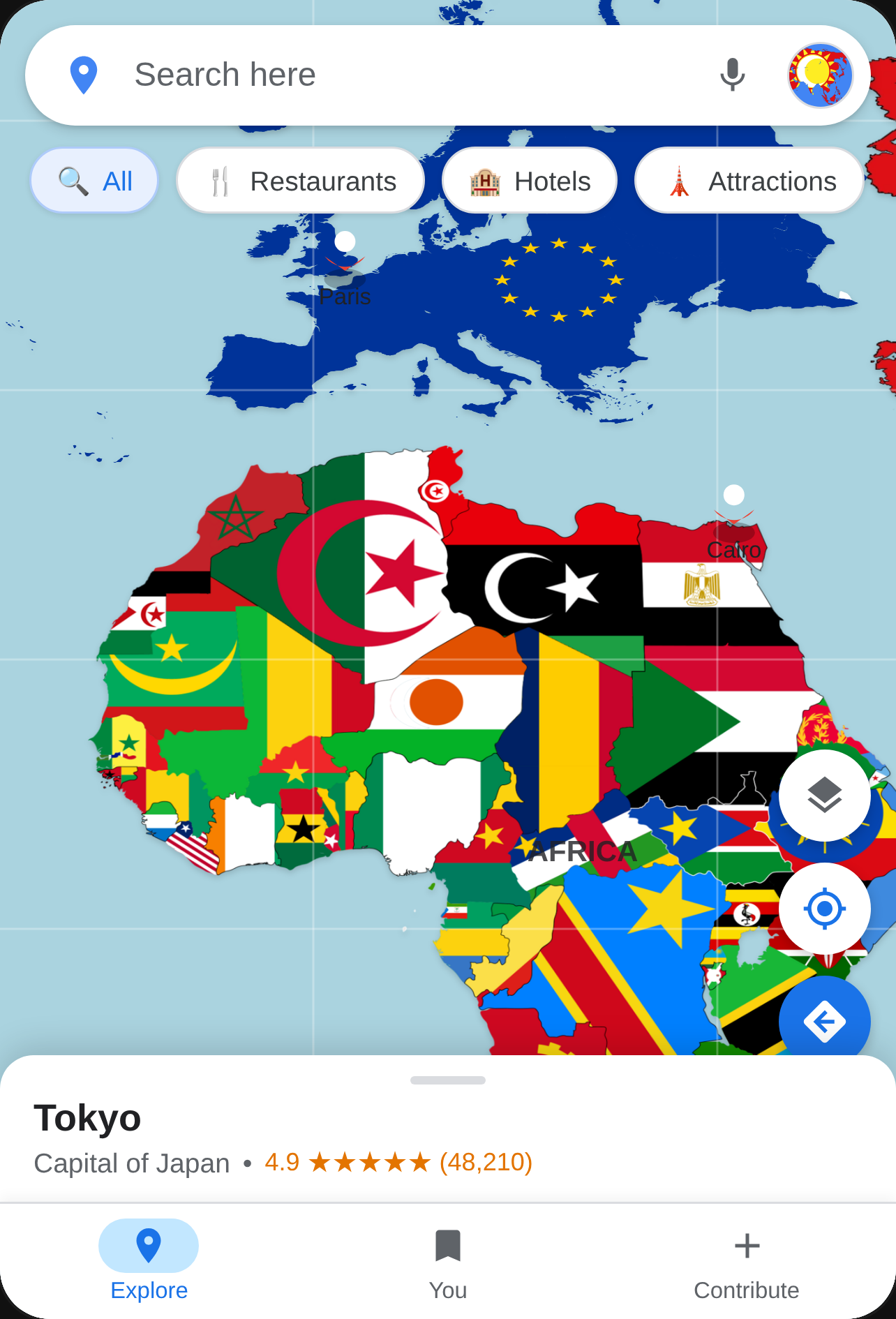 Google Maps World Map cover