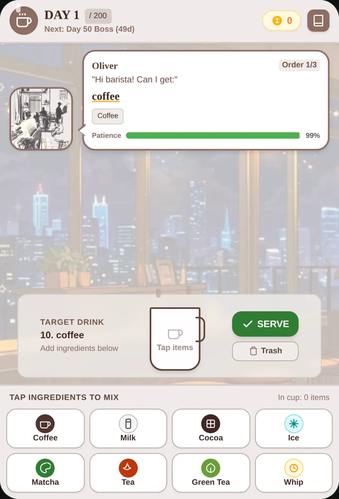 Cozy Coffee Barista - 200 Days Cafe cover
