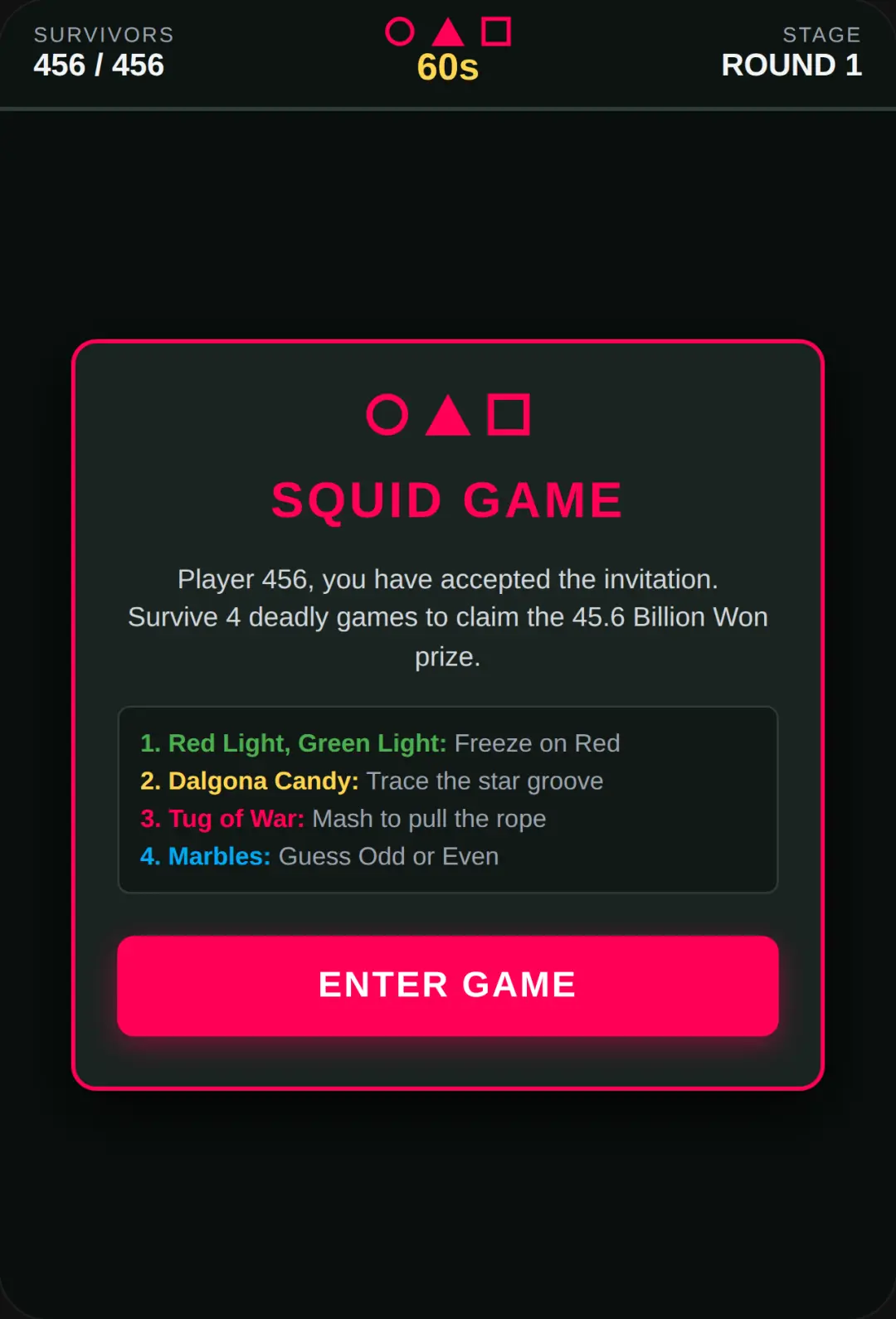 Squid Game Survival cover