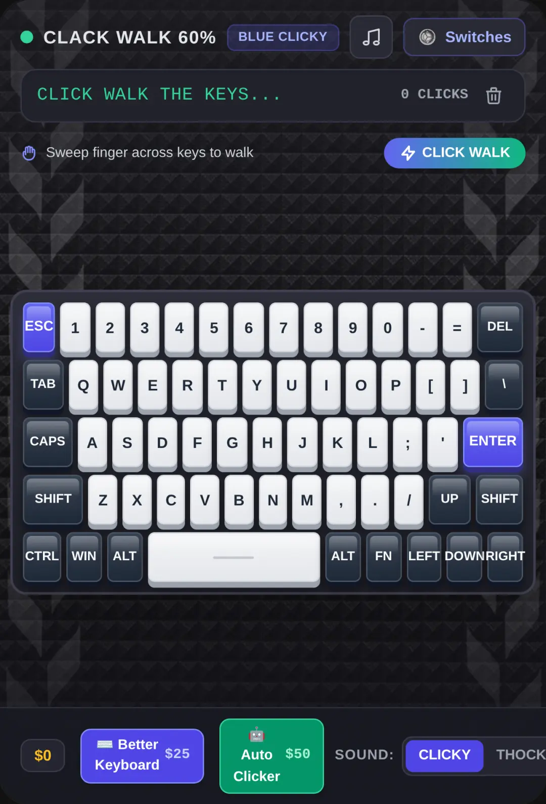 Mechanical Keyboard Click Walk cover