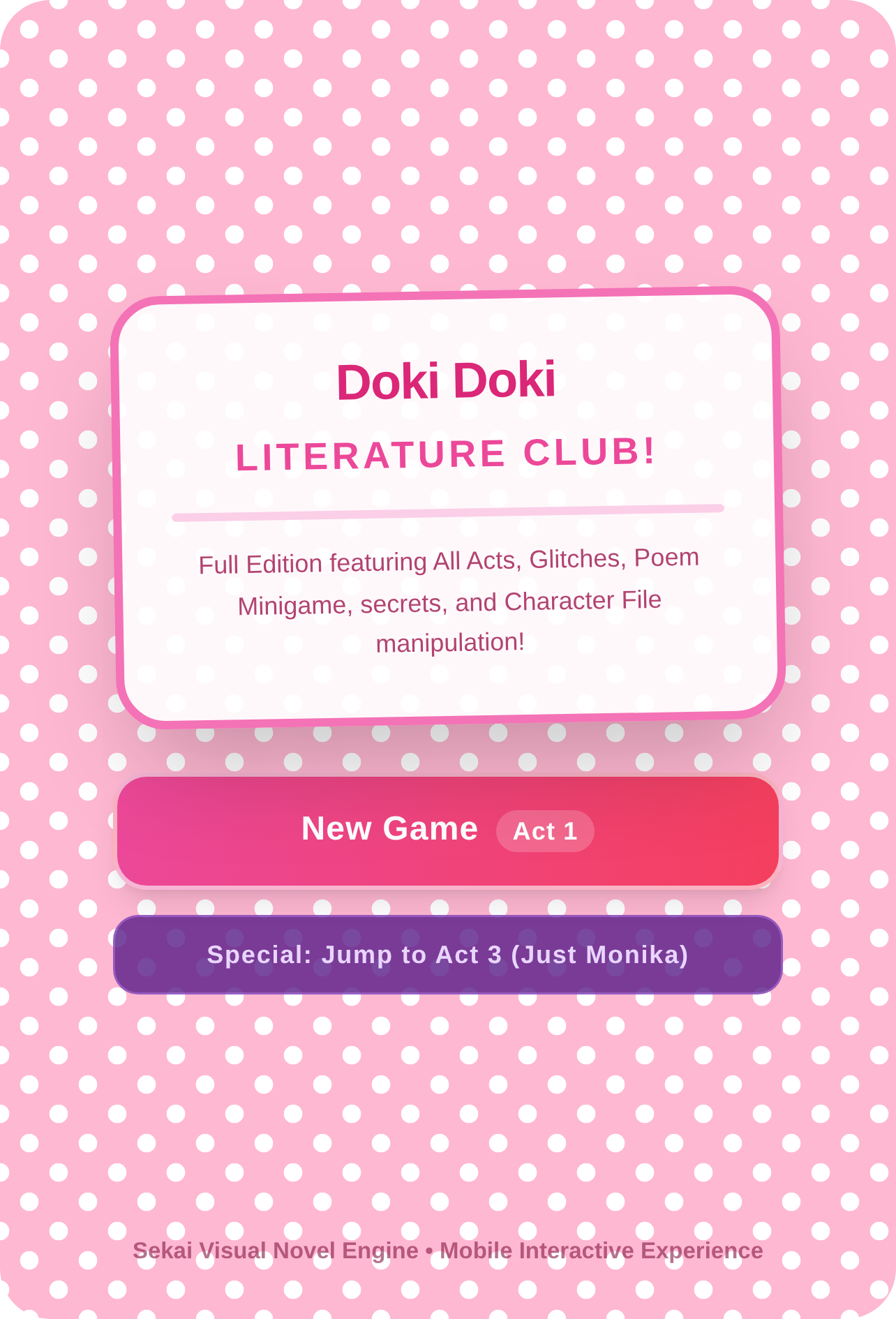 Doki Doki Literature Club! - crappy Full Edition cover