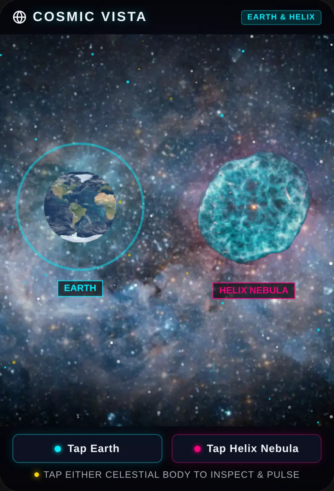 Story of Earth and Heilx nebula gallery cover