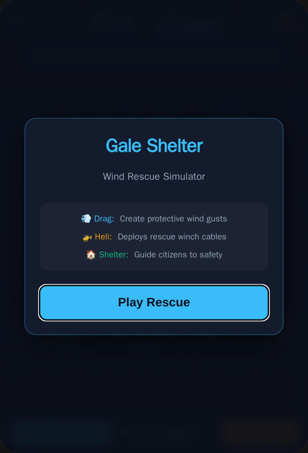 Gale Shelter: Wind Rescue cover