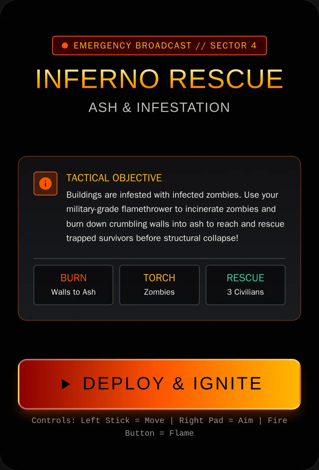 Inferno Rescue: Ash & Zombies cover