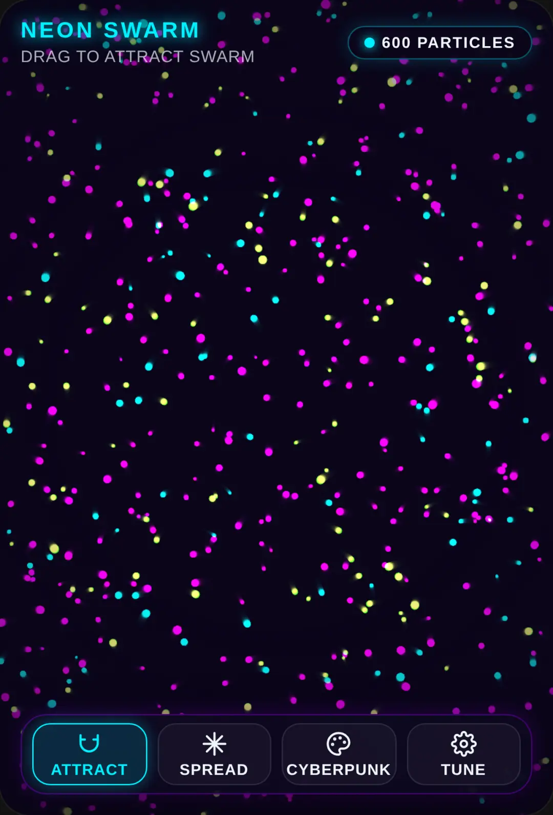 Neon Swarm Simulator cover