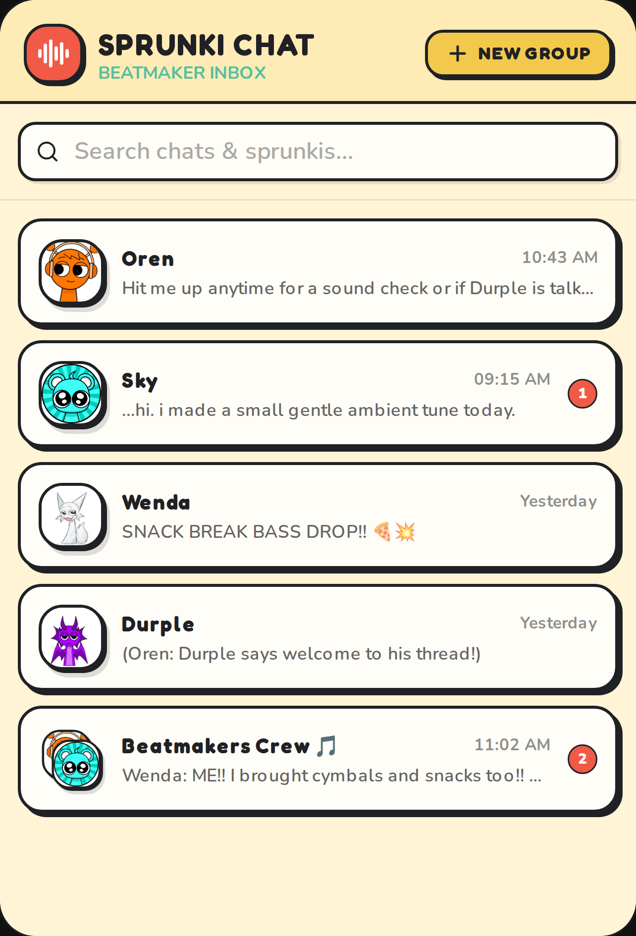 Sprunki Chat (discontinued because im done with sprunki) cover