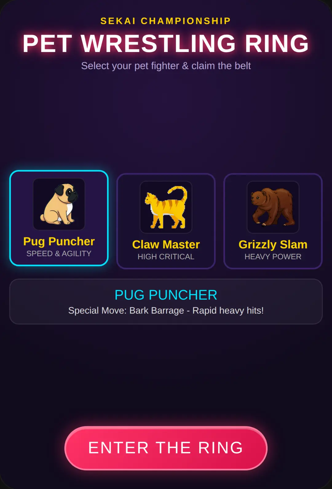 Pet Wrestling Ring cover
