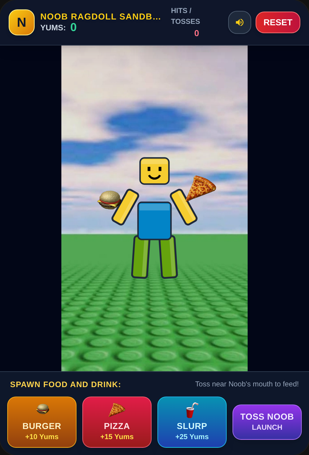 Roblox Noob Ragdoll and Feeding Sandbox cover