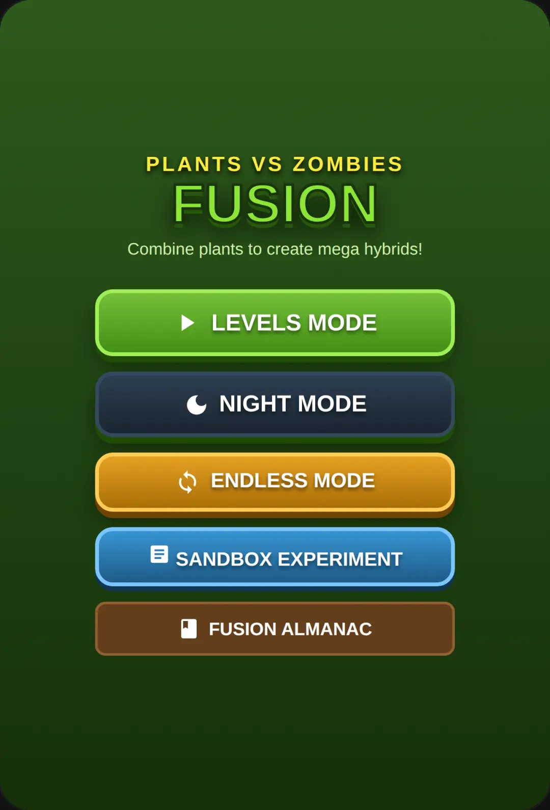 PvZ Fusion: Plant Hybrid Defense cover