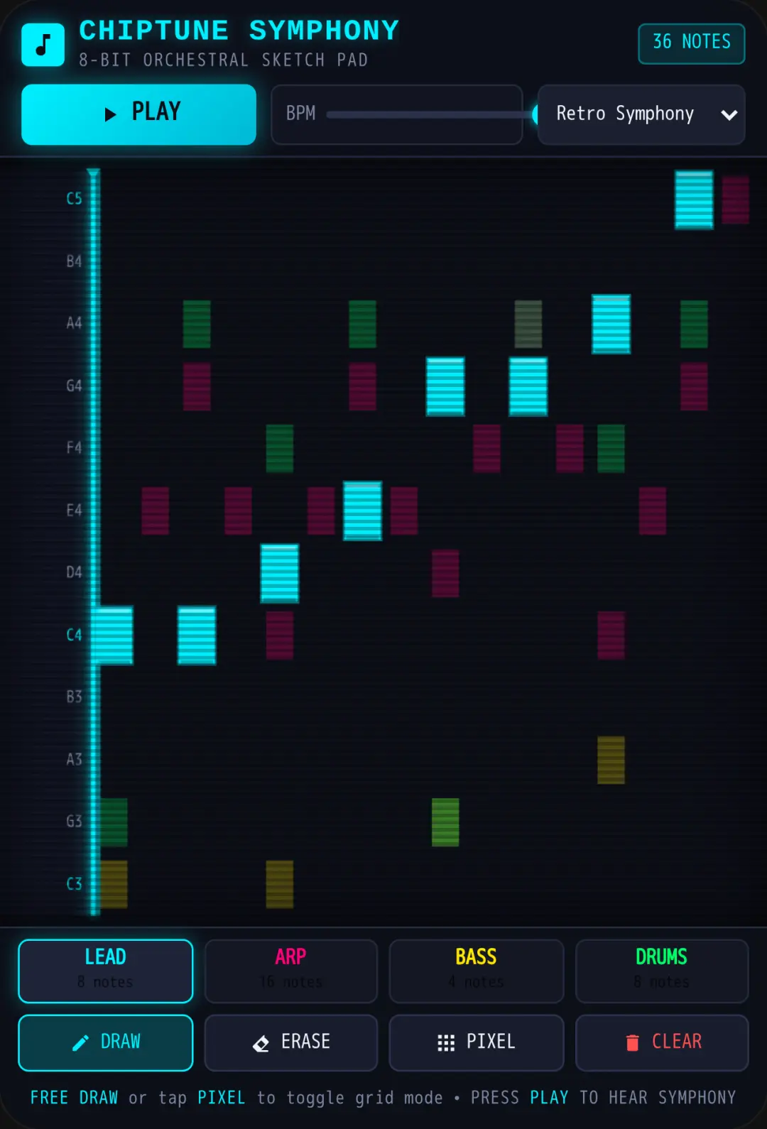 Chiptune Symphony - Sketch Pad cover