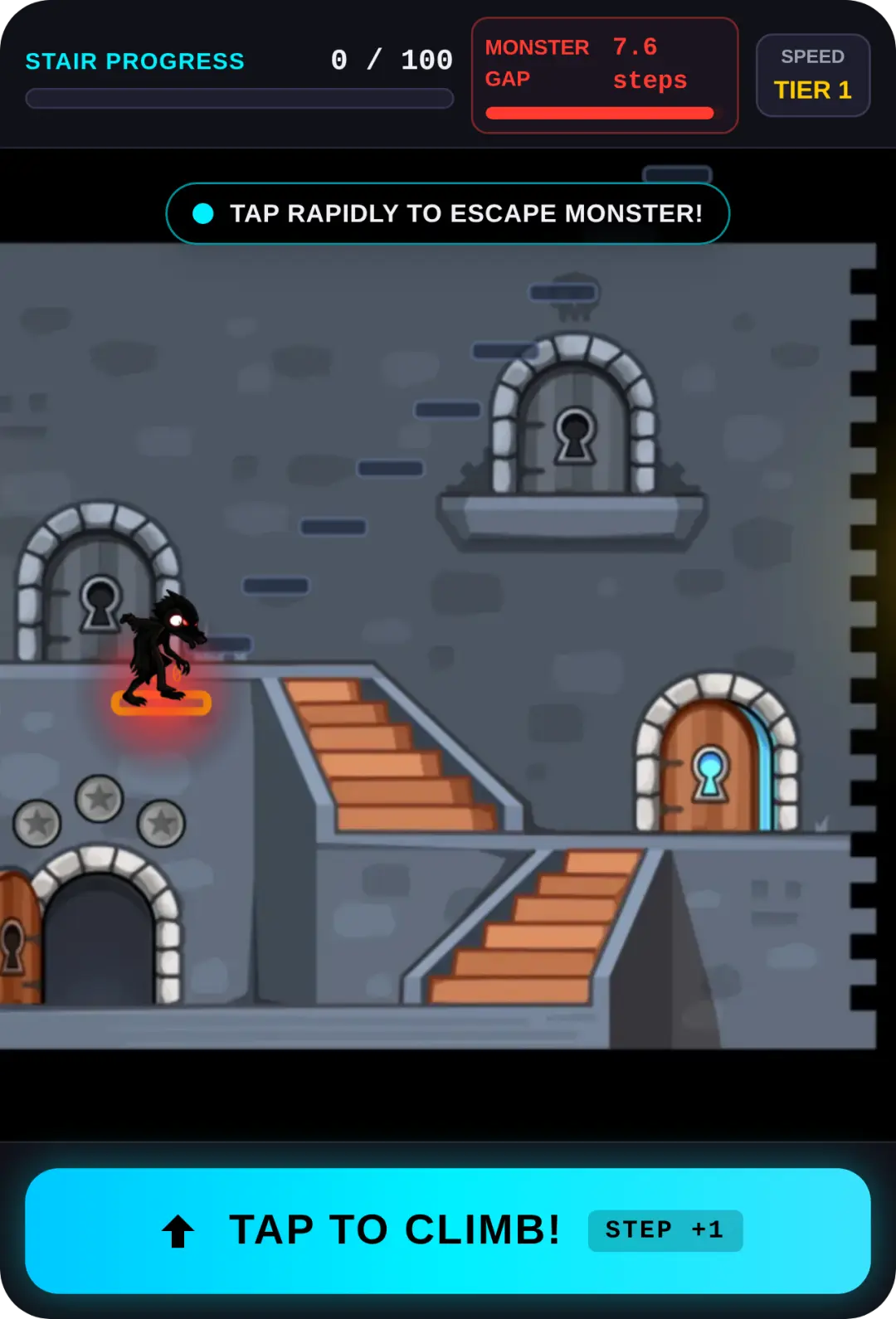 Stickman Stair Escape - 100 Steps cover