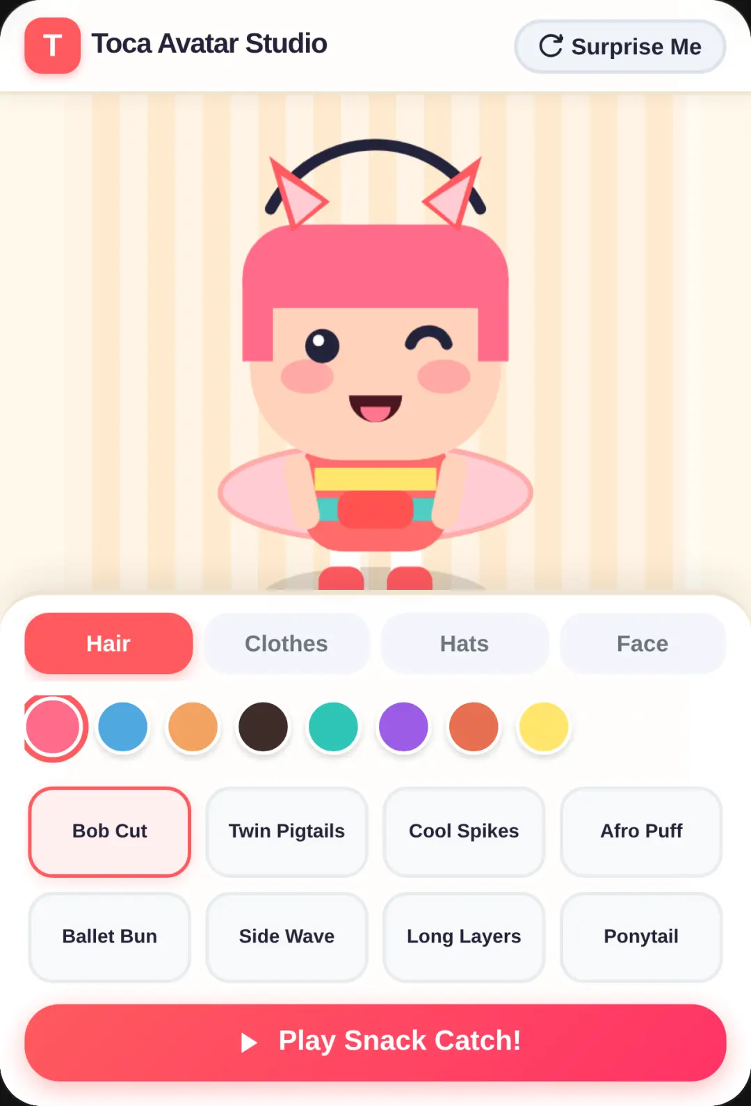 Toca Avatar Studio & Snack Catch cover