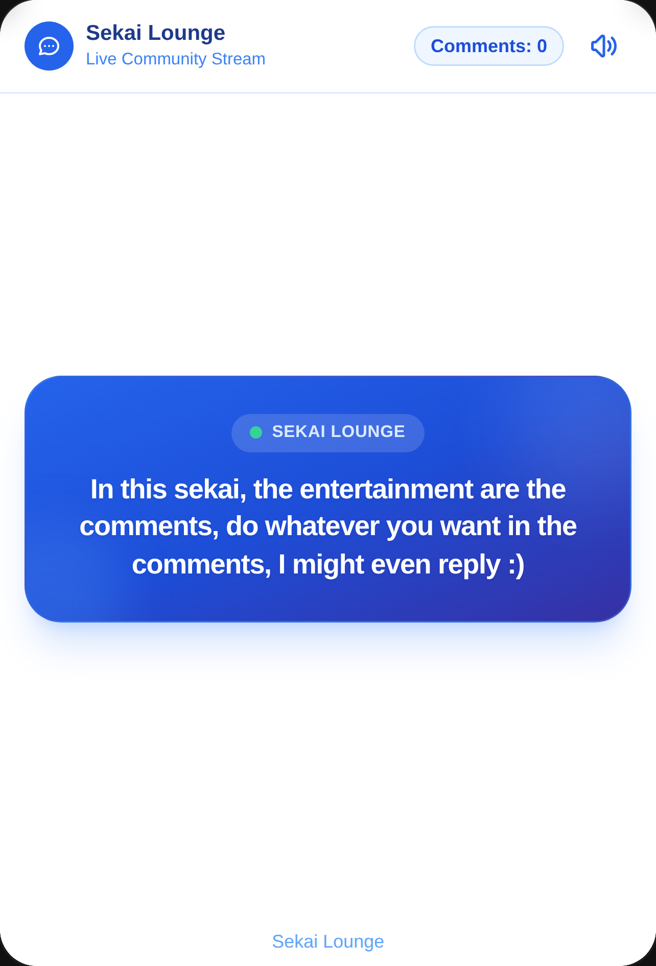 Sekai Comments cover
