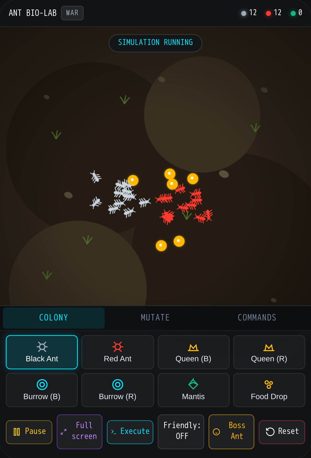 Ant Simulation sandbox cover
