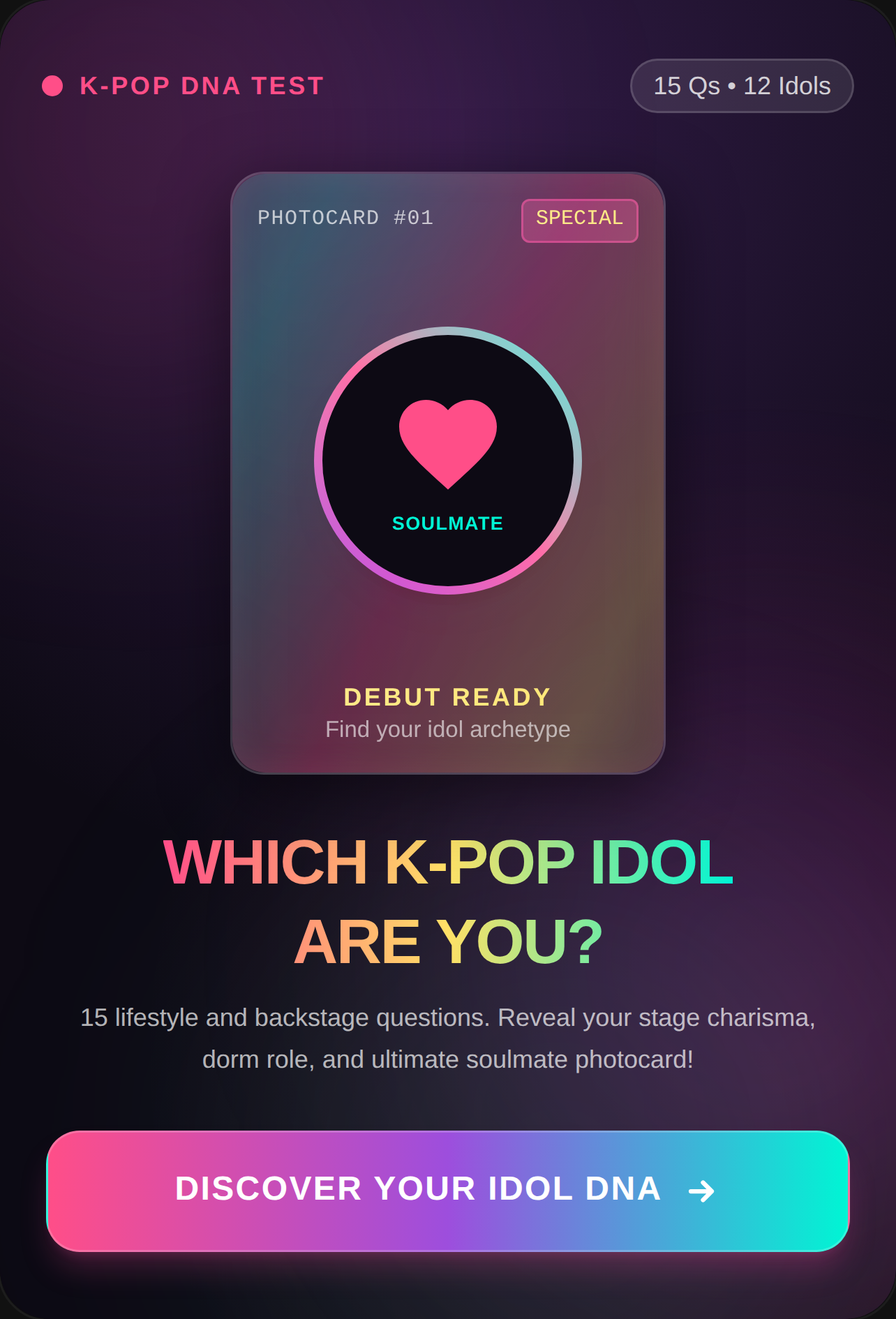 Which K-Pop Idol Are You? • Personality Quiz cover