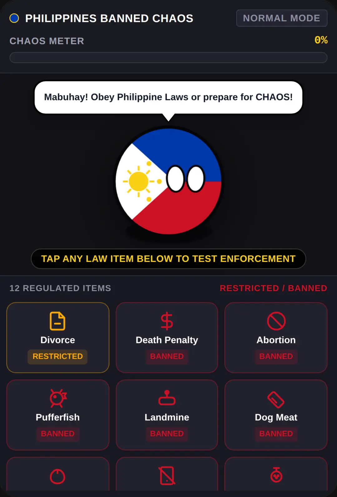 Philippines Countryball Chaos cover