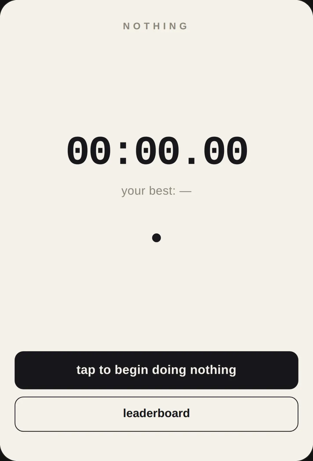 Nothing cover