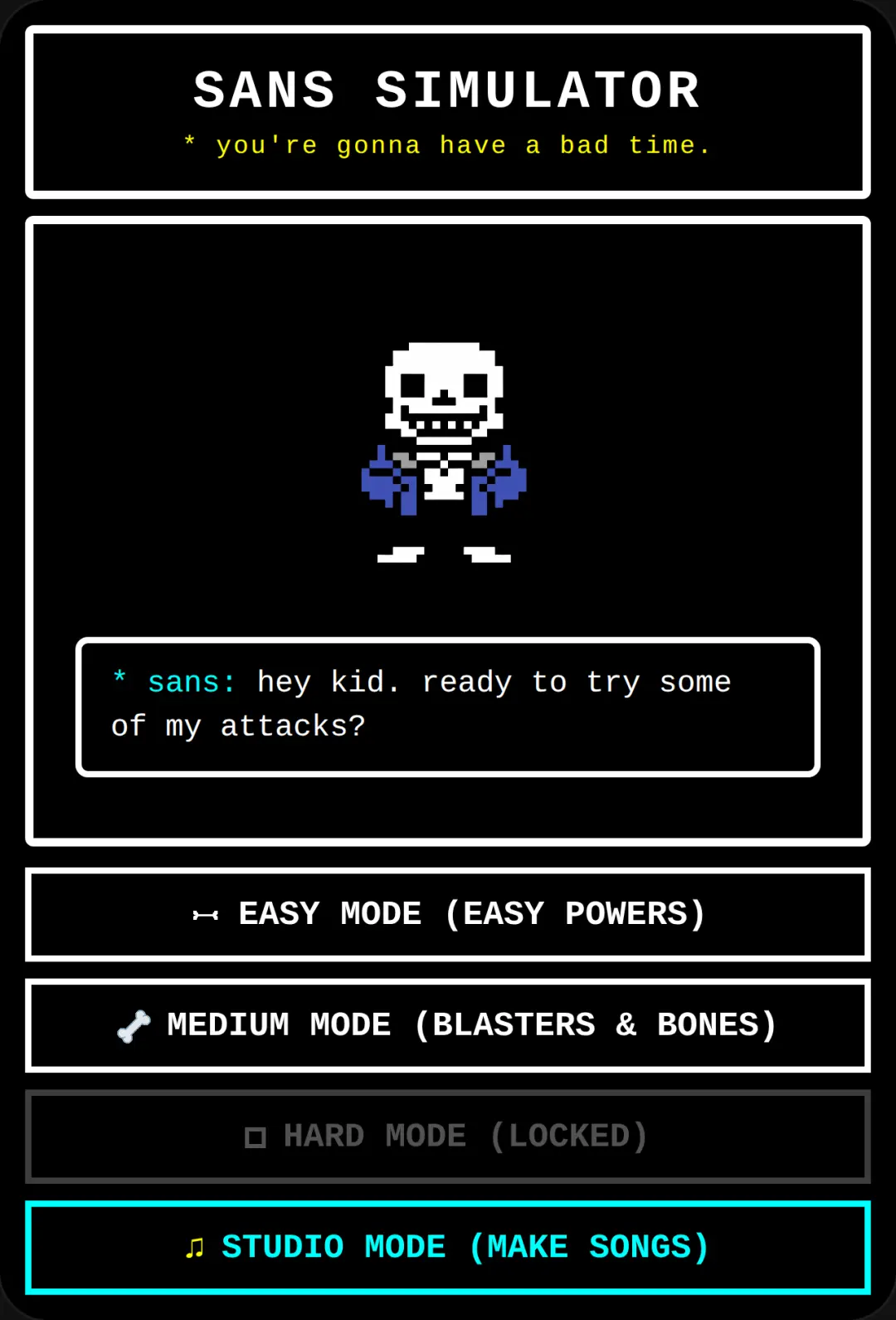 Sans Simulator cover