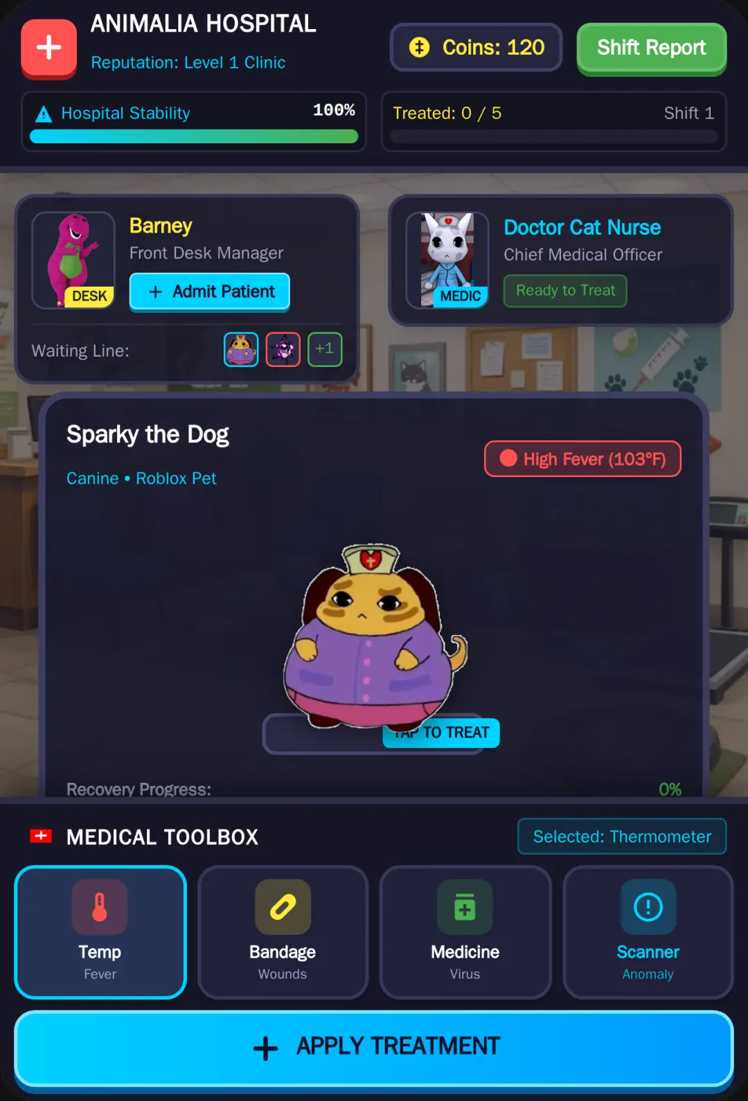 Animal hospital cover