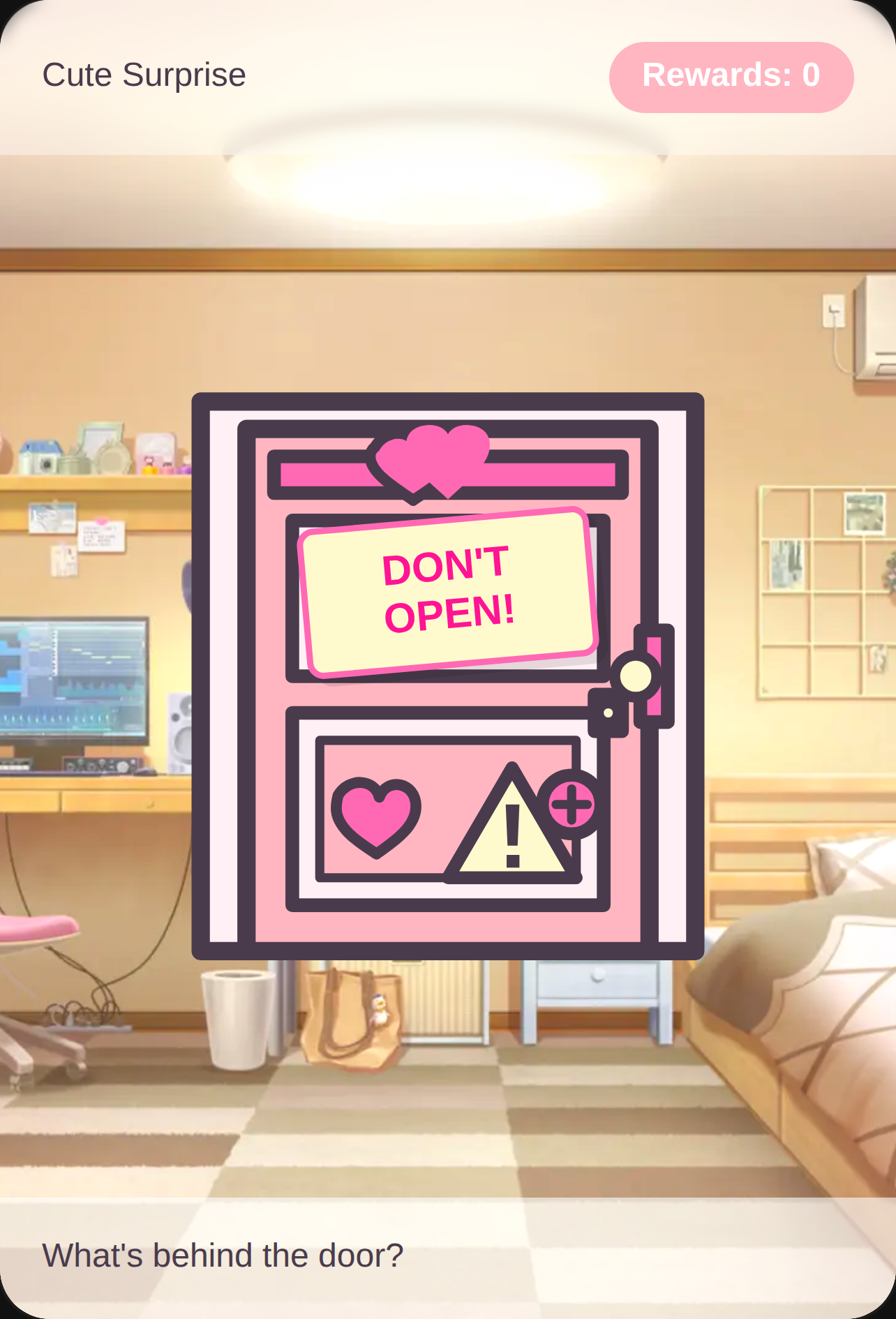 Cute Jumpscare Door cover