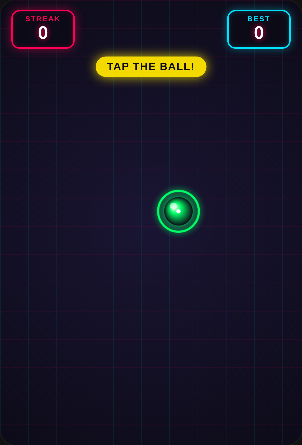 Tap the Ball cover