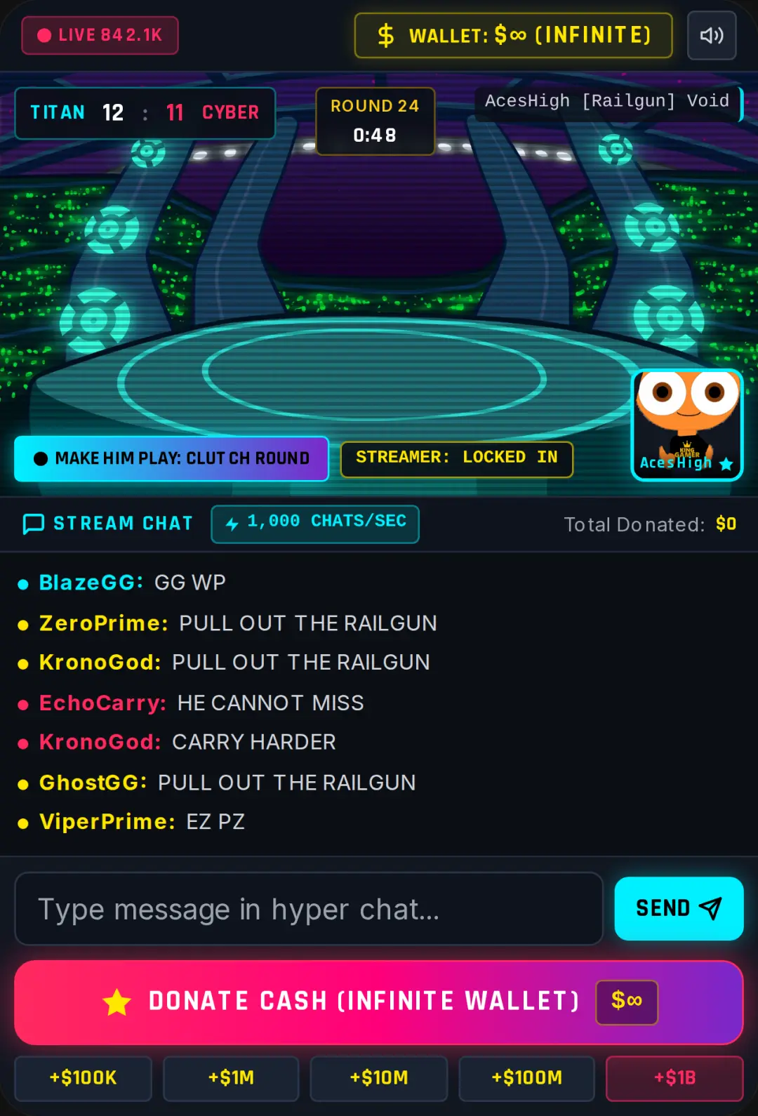 Esports Stream Simulator - Infinite Money & Hyper Chat cover