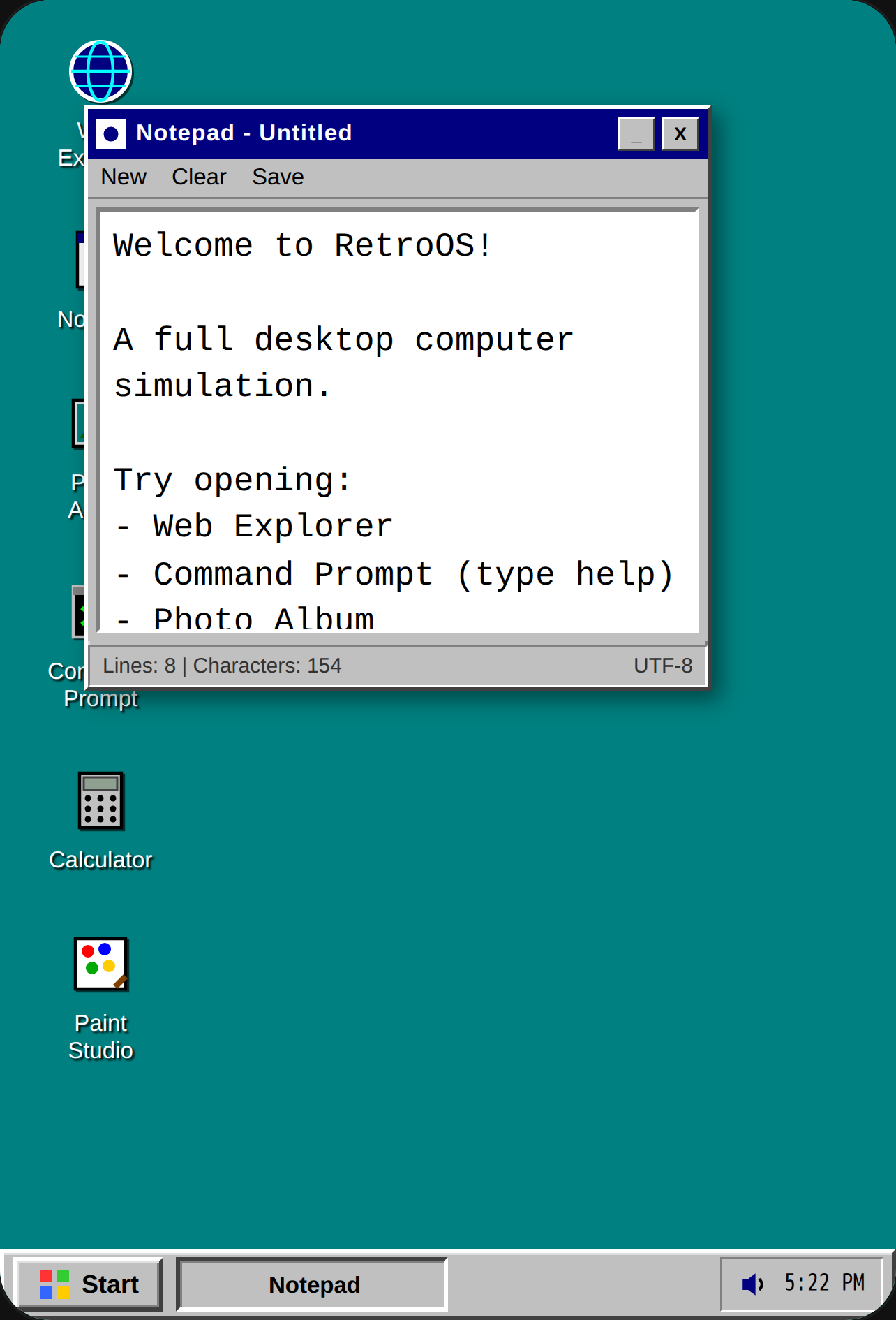 RetroOS Desktop cover