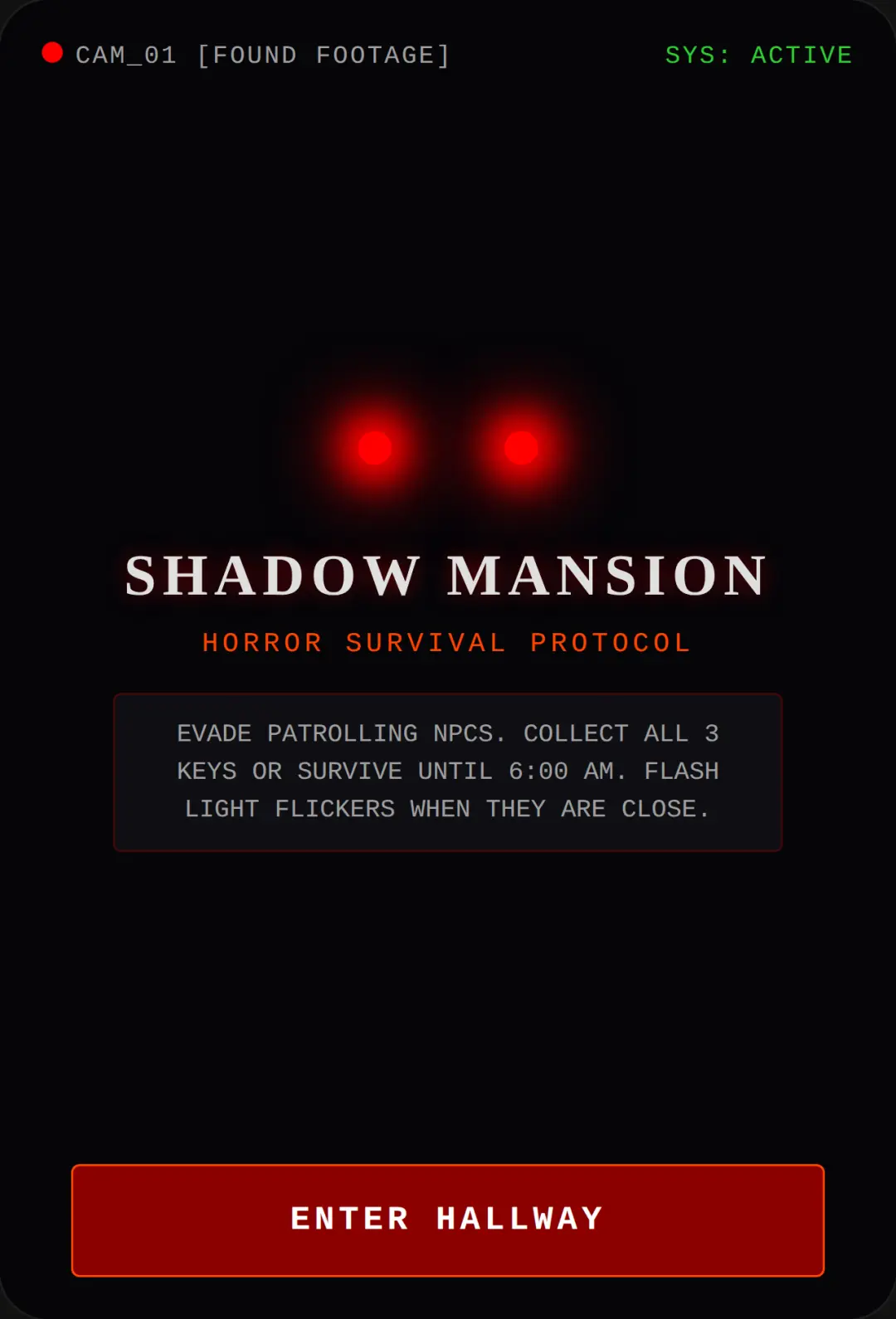 SHADOW PROTOCOL: MANSION cover