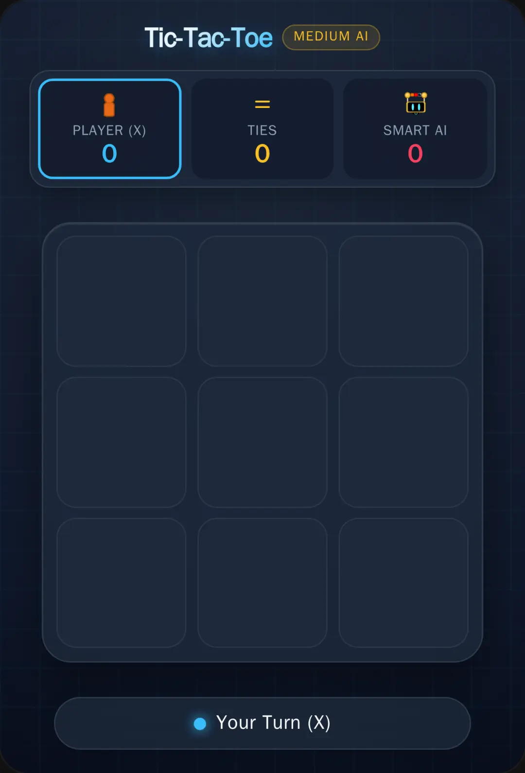 Tic-Tac-Toe Smart AI cover