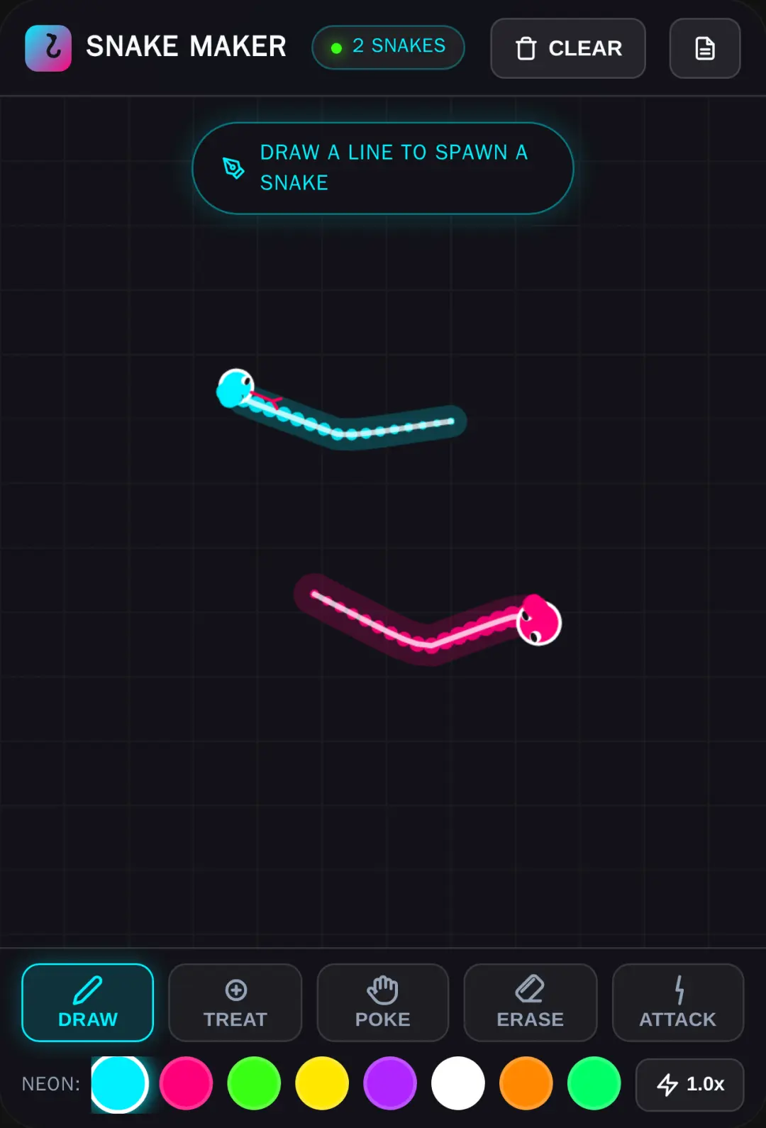Neon Snake Sandbox cover