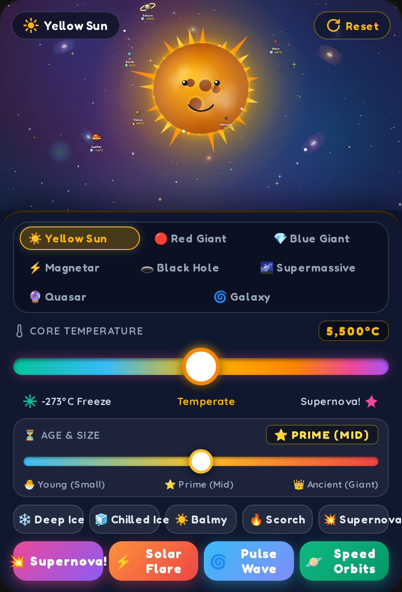 Solar Puppet - Suns, Black Holes & Galaxies Simulator cover
