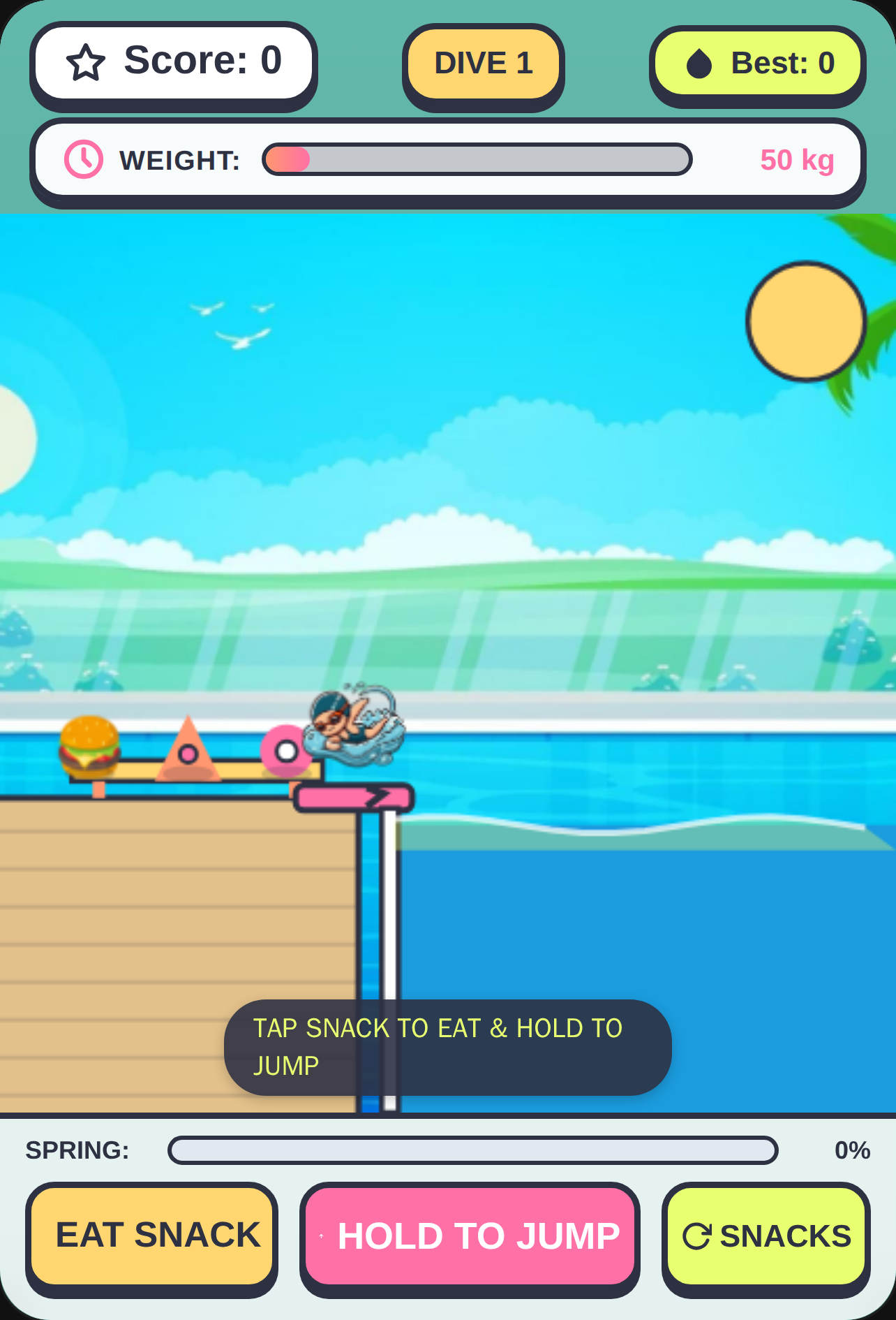 Eat & Jump in Pool cover