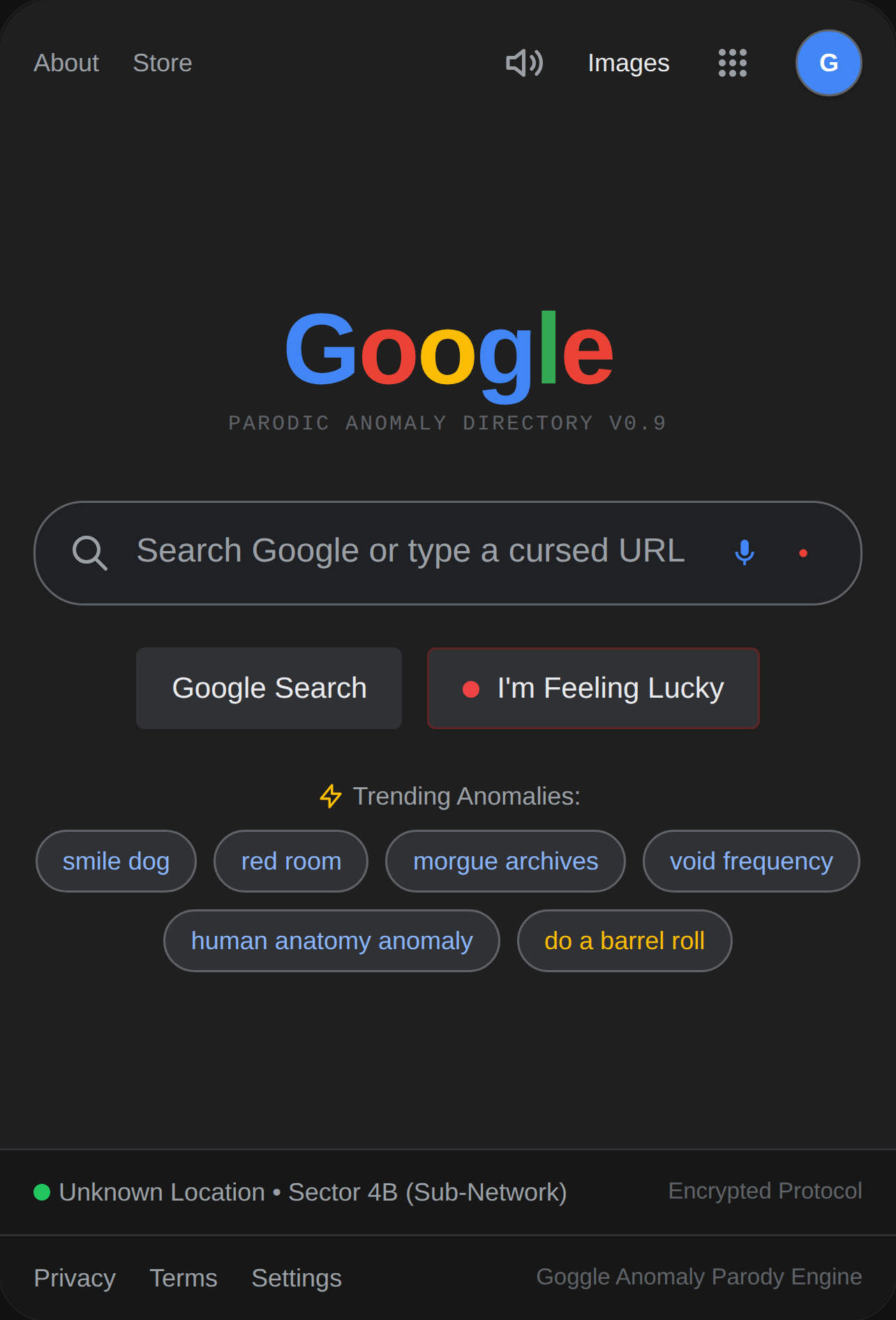 Goggle Search cover