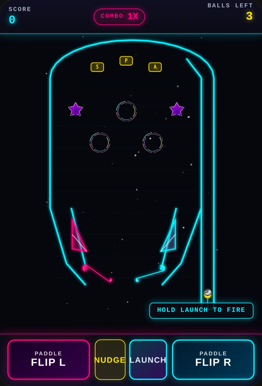Neon Space Pinball cover