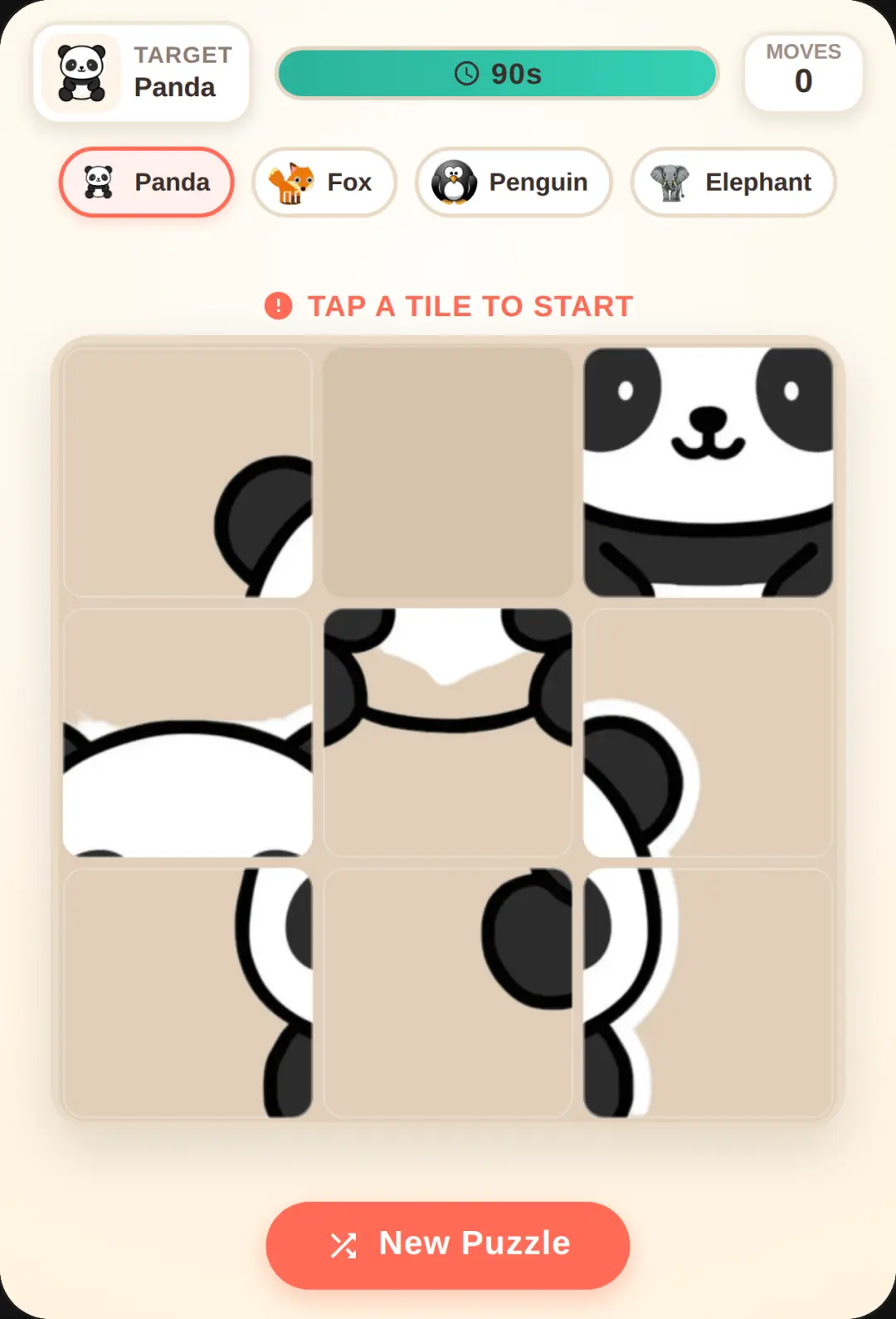 Animal Tile Slide cover