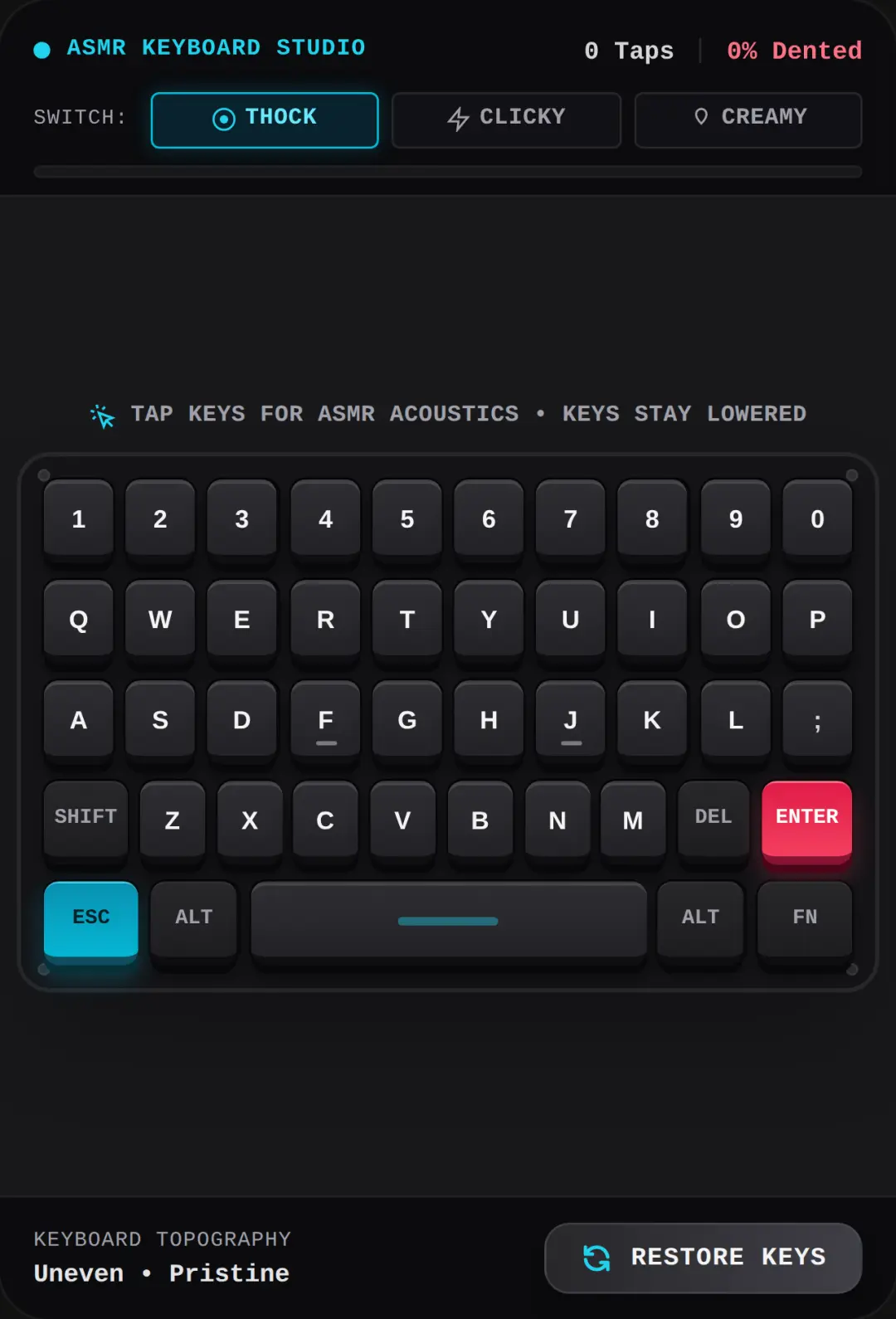 Tap Tap Keyboard cover