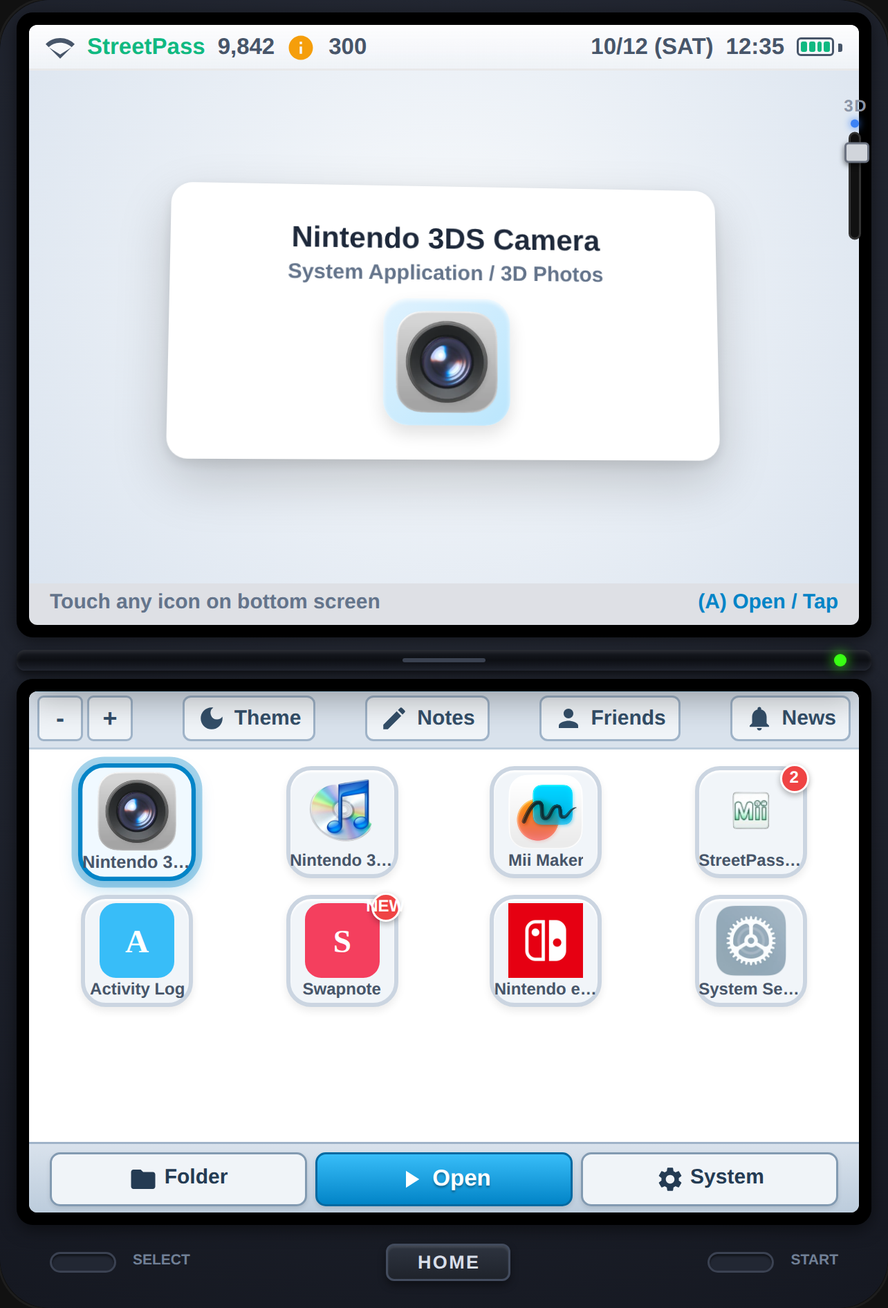 Nintendo 3DS HOME Menu cover
