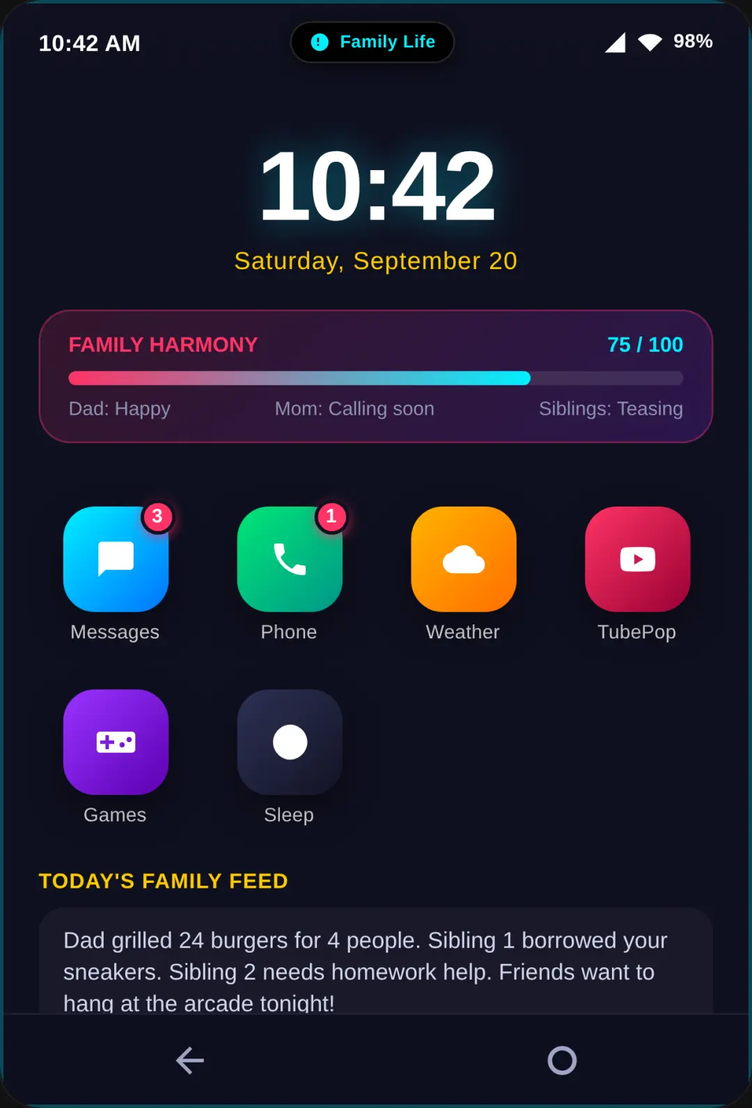 Life Simulator: SmartPhone cover