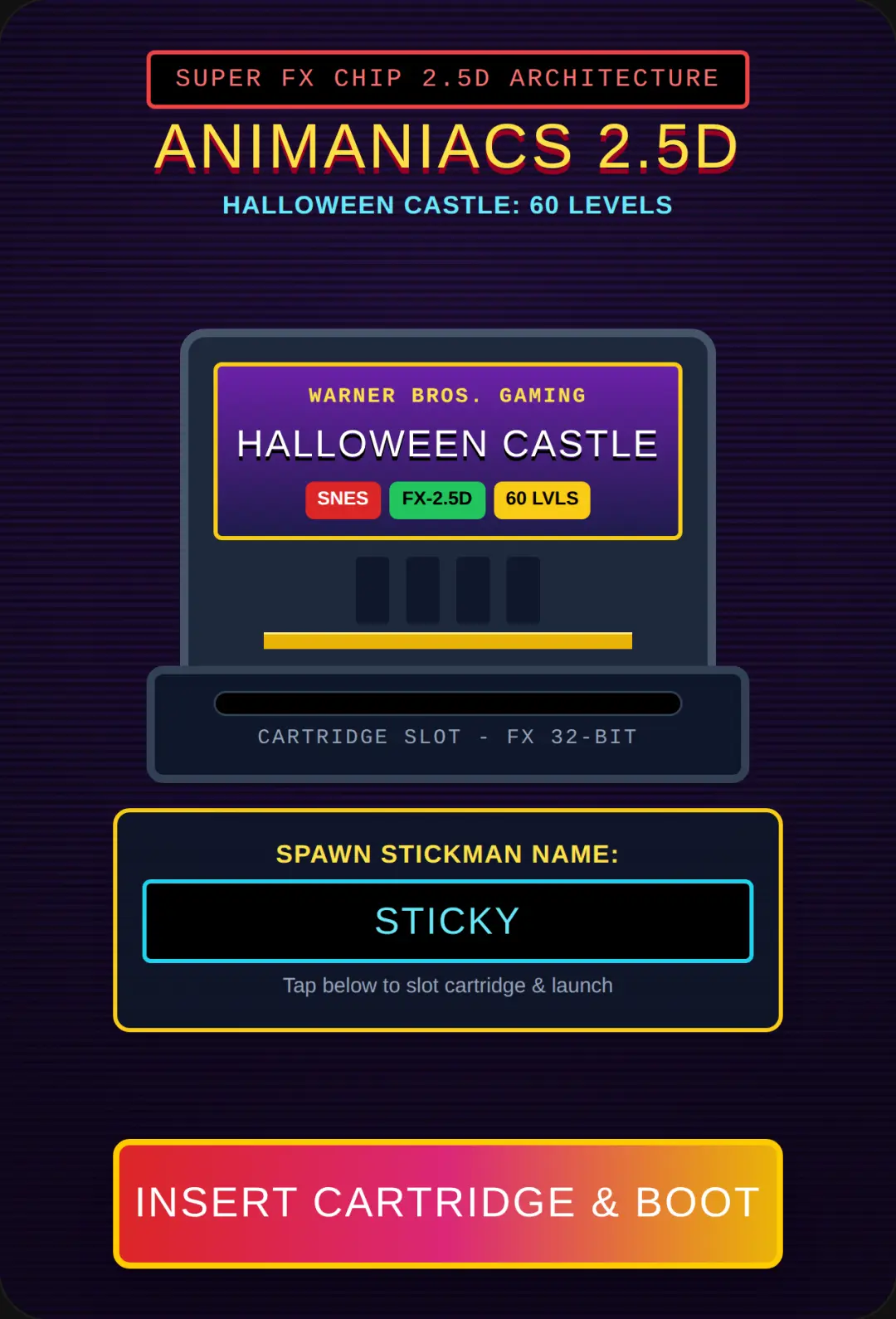 Animaniacs 2.5D FX: Halloween Castle cover