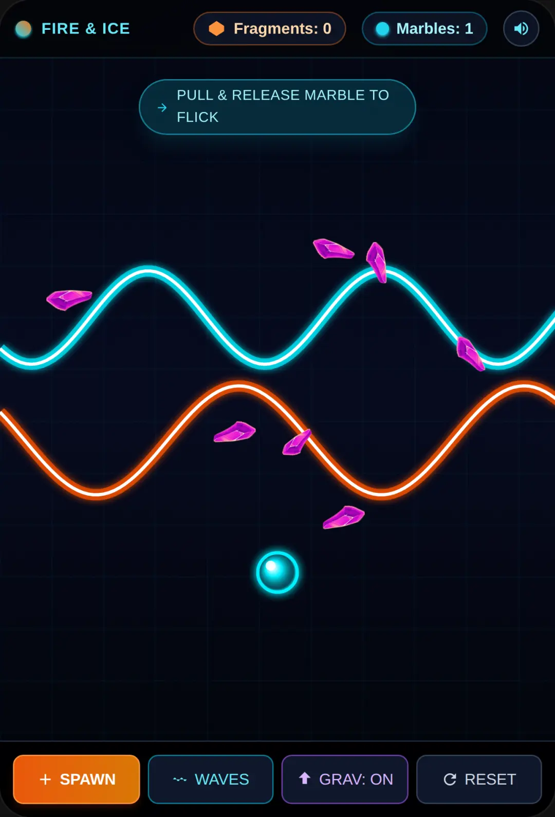 Fire & Ice Neon Marbles cover