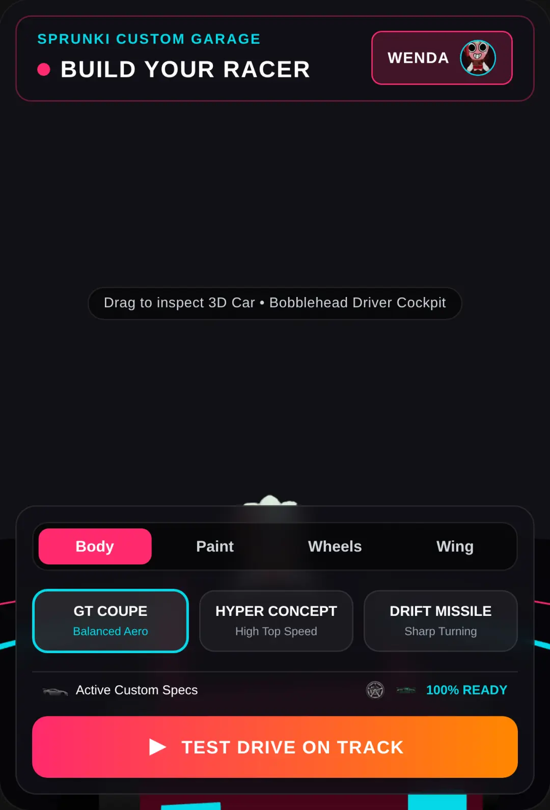 Sprunki 3D Car Builder & Racer cover