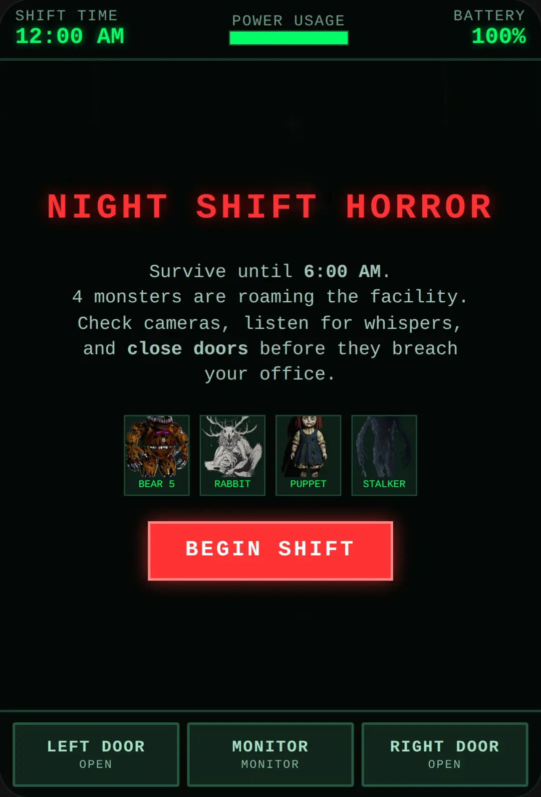Night Shift: 4 Terrors cover