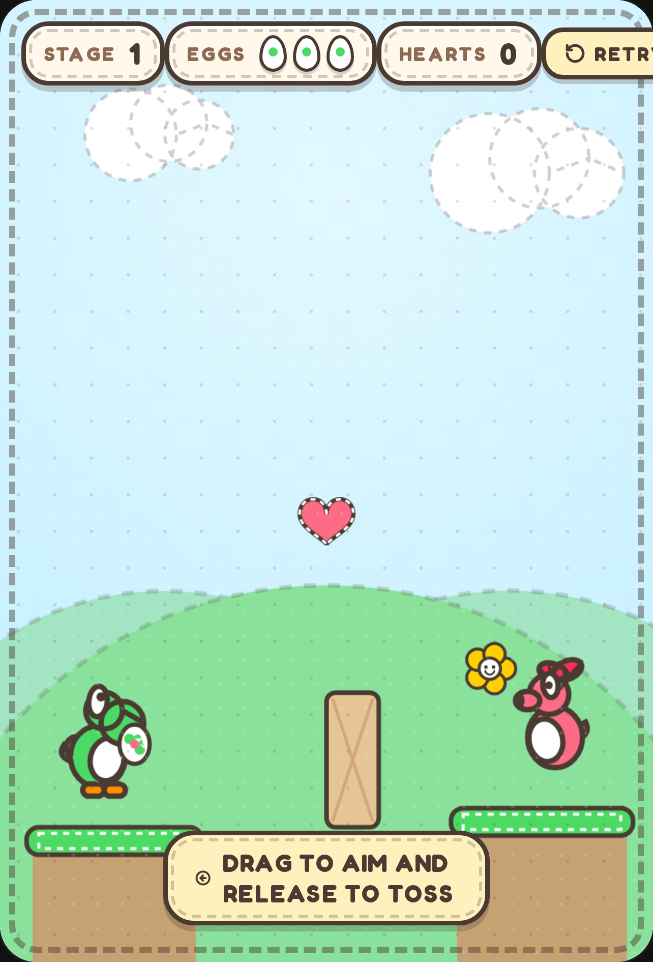 Yoshi Loves Birdo - Craft Egg Toss cover